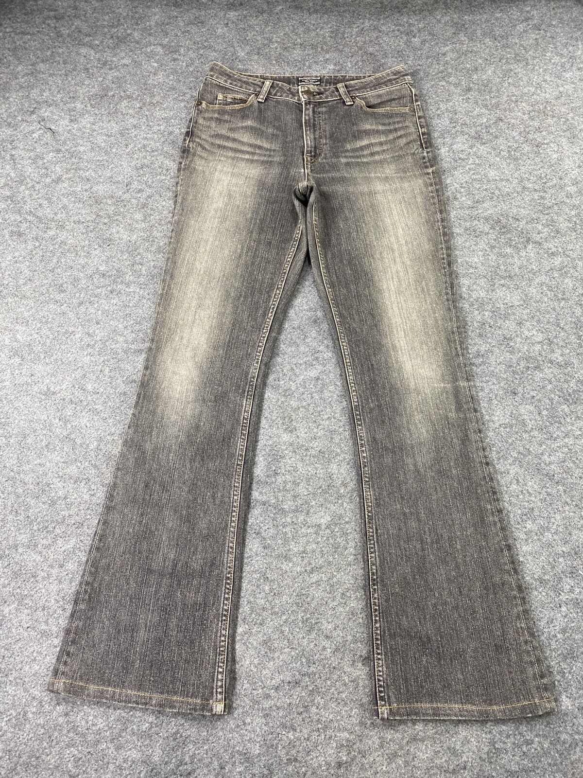 Japanese Brand × Jean Sweet Camel Black Wash Bootcut Jeans - J1071 Size 29" - 2 Thumbnail