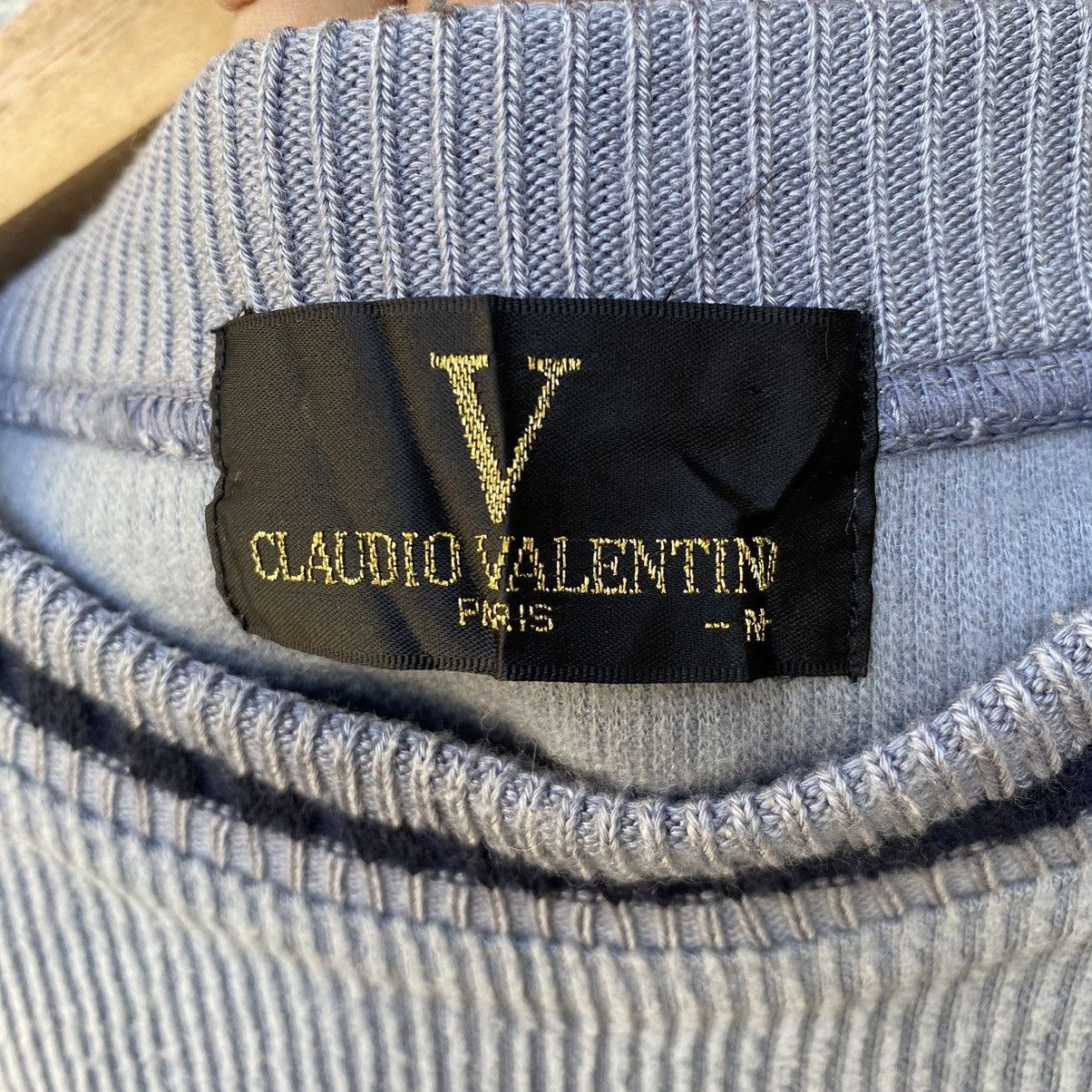 Japanese Brand Vintage Claudio Valentino Embroidery Logo Knit Sweatshirt Size US M / EU 48-50 / 2 - 7 Thumbnail