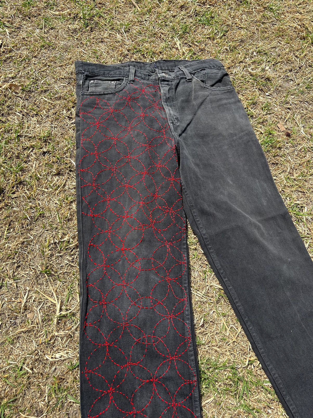 Levi's Vintage Clothing Levi´s Silvert Tab / Sashiko Custom Size US 30 / EU 46 - 2 Thumbnail