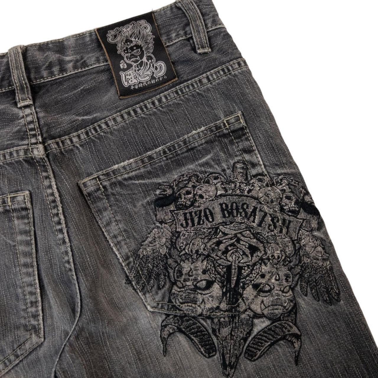 Other Vintage Jizo Japanese Embroidered Denim Jeans Size W29 Size US 29 - 6 Thumbnail