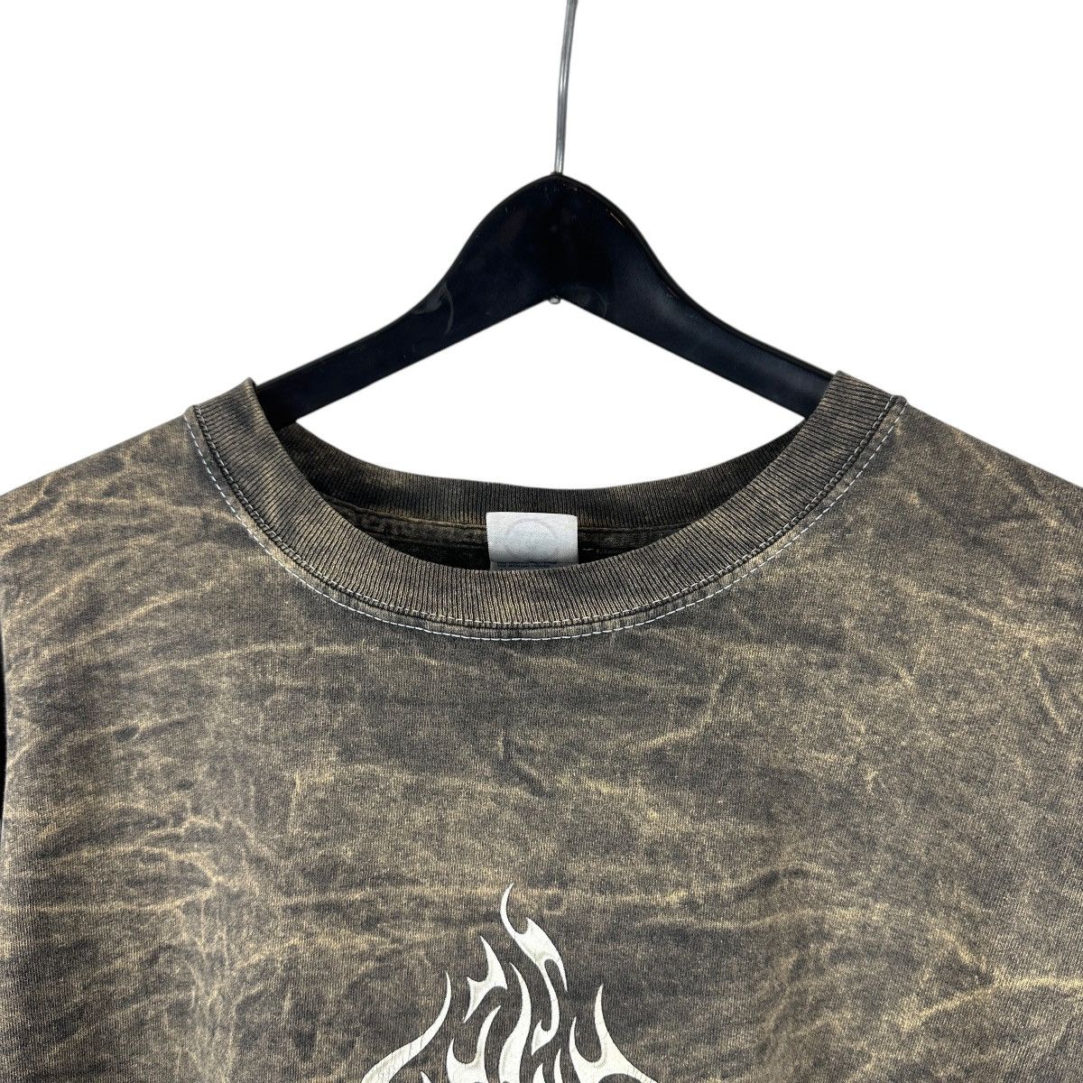 Vintage Vintage Y2K Strugis Flamehead Skull Bike Shirt Size US XL / EU 56 / 4 - 4 Thumbnail