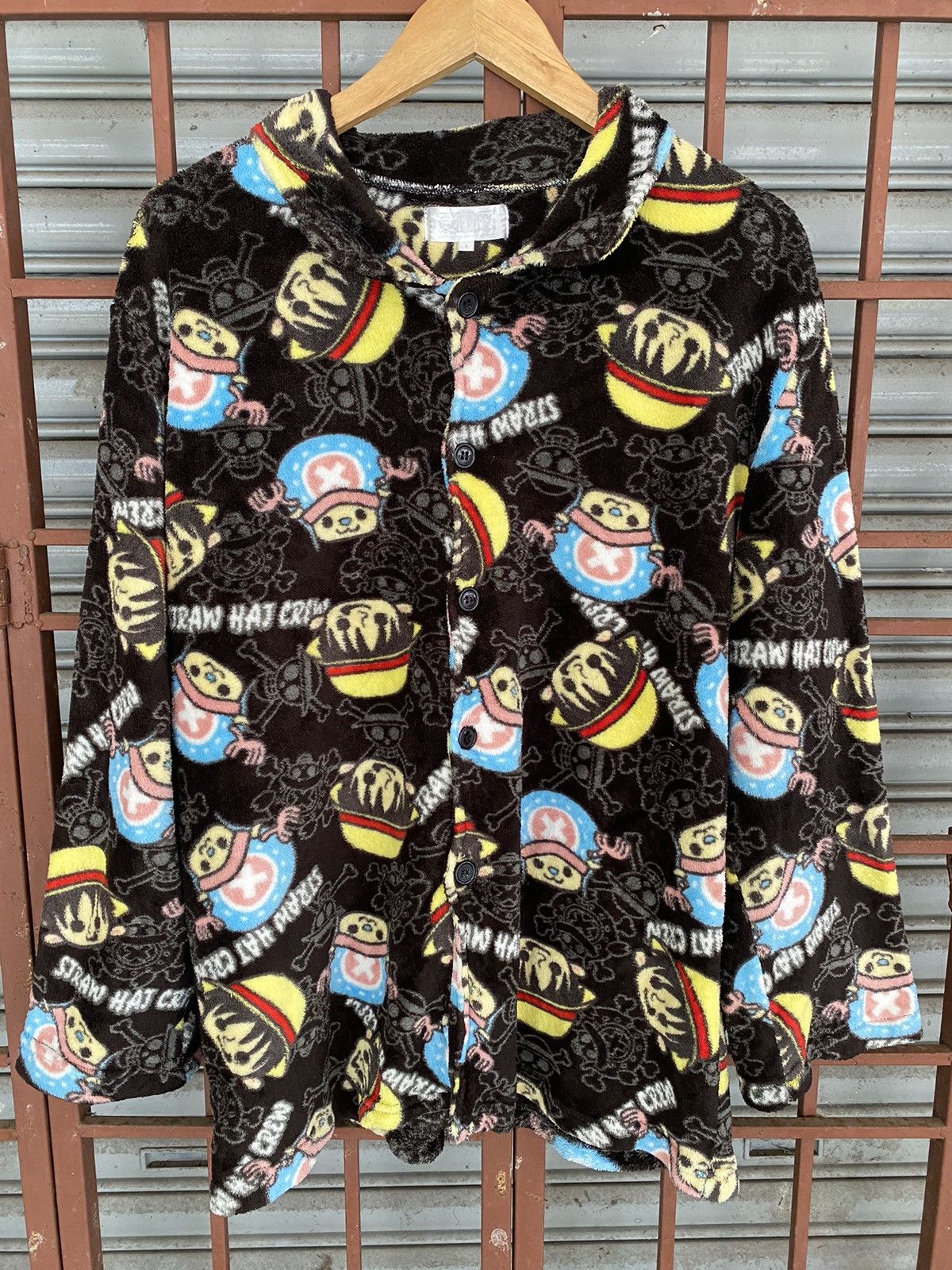 Anime × One Piece × Vintage Vintage Y2K AOP One Piece fleece sweatshirt Size US L / EU 52-54 / 3 - 2 Thumbnail