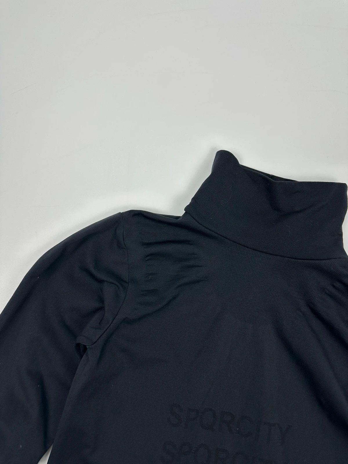 Marithe + Francois Girbaud Marithé François Girbaud Dark Navy High Neck Sporty Top Size S / US 4 / IT 40 - 3 Thumbnail