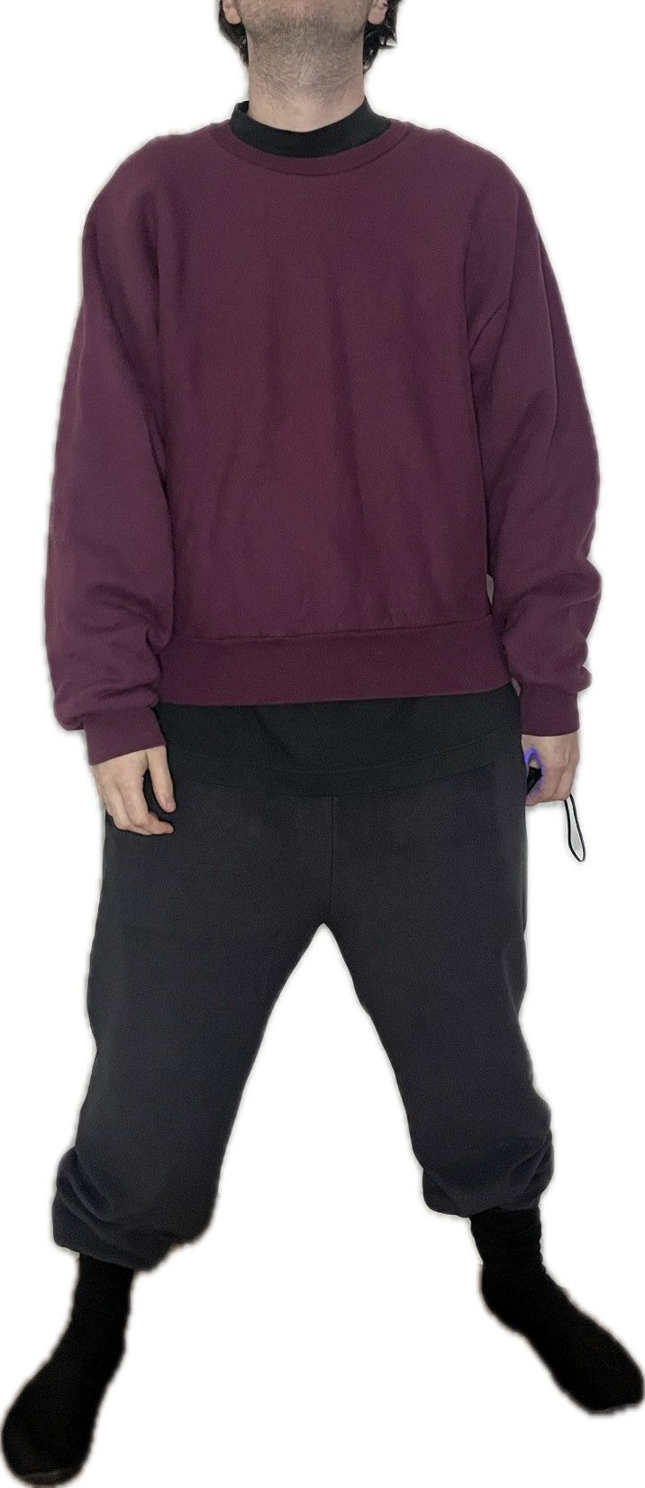 Los Angeles Apparel Yeezy Jesus is King Blank Burgundy Crewneck Unreleased Size US L / EU 52-54 / 3 - 8 Thumbnail