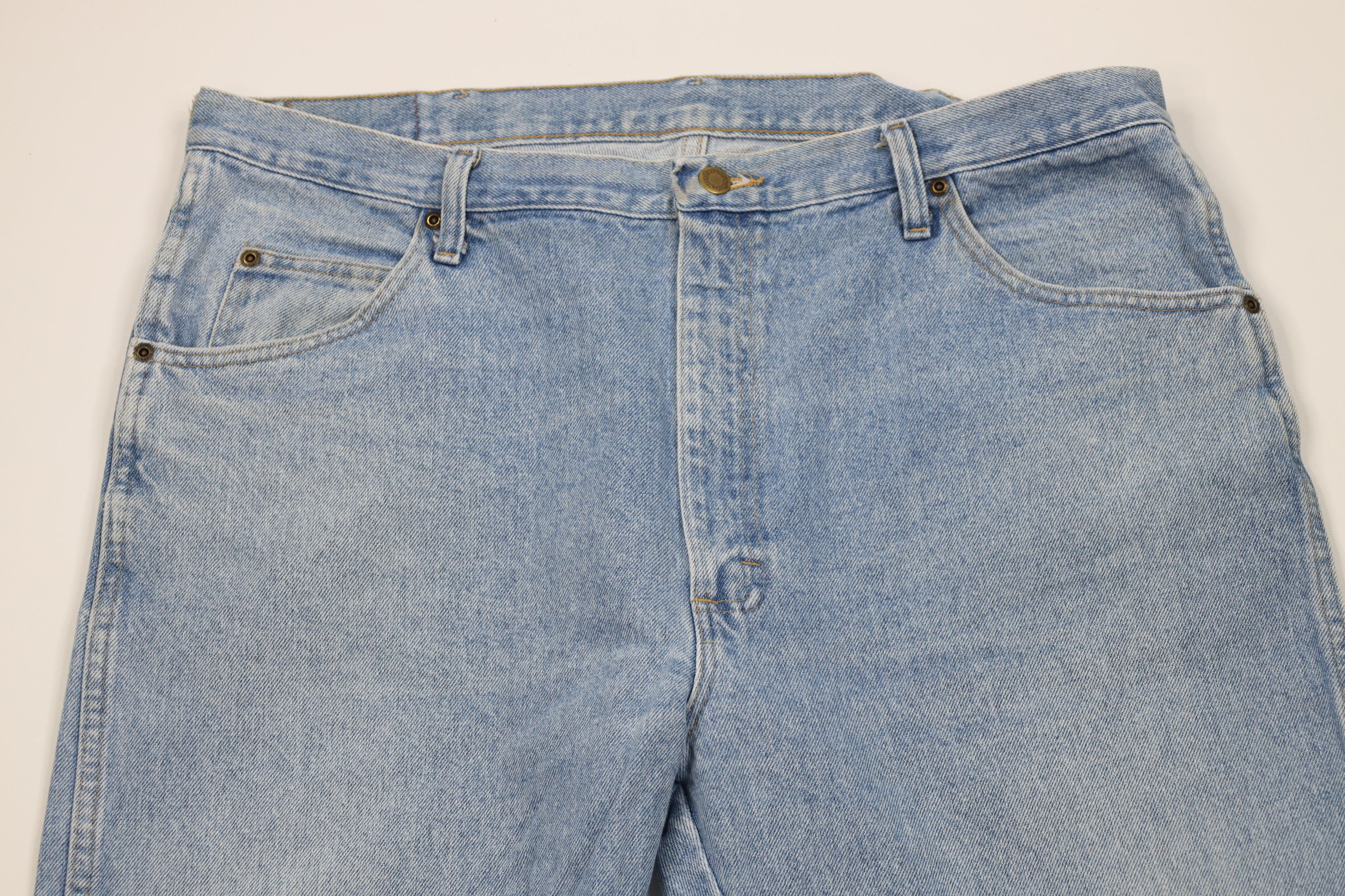 Wrangler Vintage Wrangler Western Straight Leg Denim Jeans Blue Size US 40 / EU 56 - 2 Thumbnail
