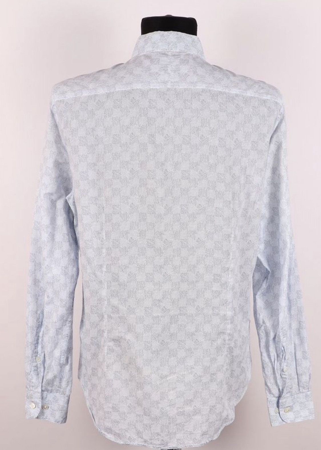 Louis Vuitton Louis Vuitton Geometric Pattern Damier Button Shirt Size US XL / EU 56 / 4 - 2 Thumbnail