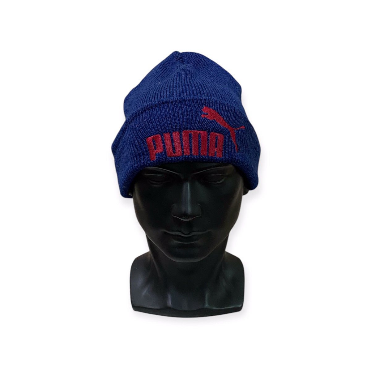 Puma × Vintage Vintage Puma Spell out Beanie Hat Size ONE SIZE - 1 Thumbnail