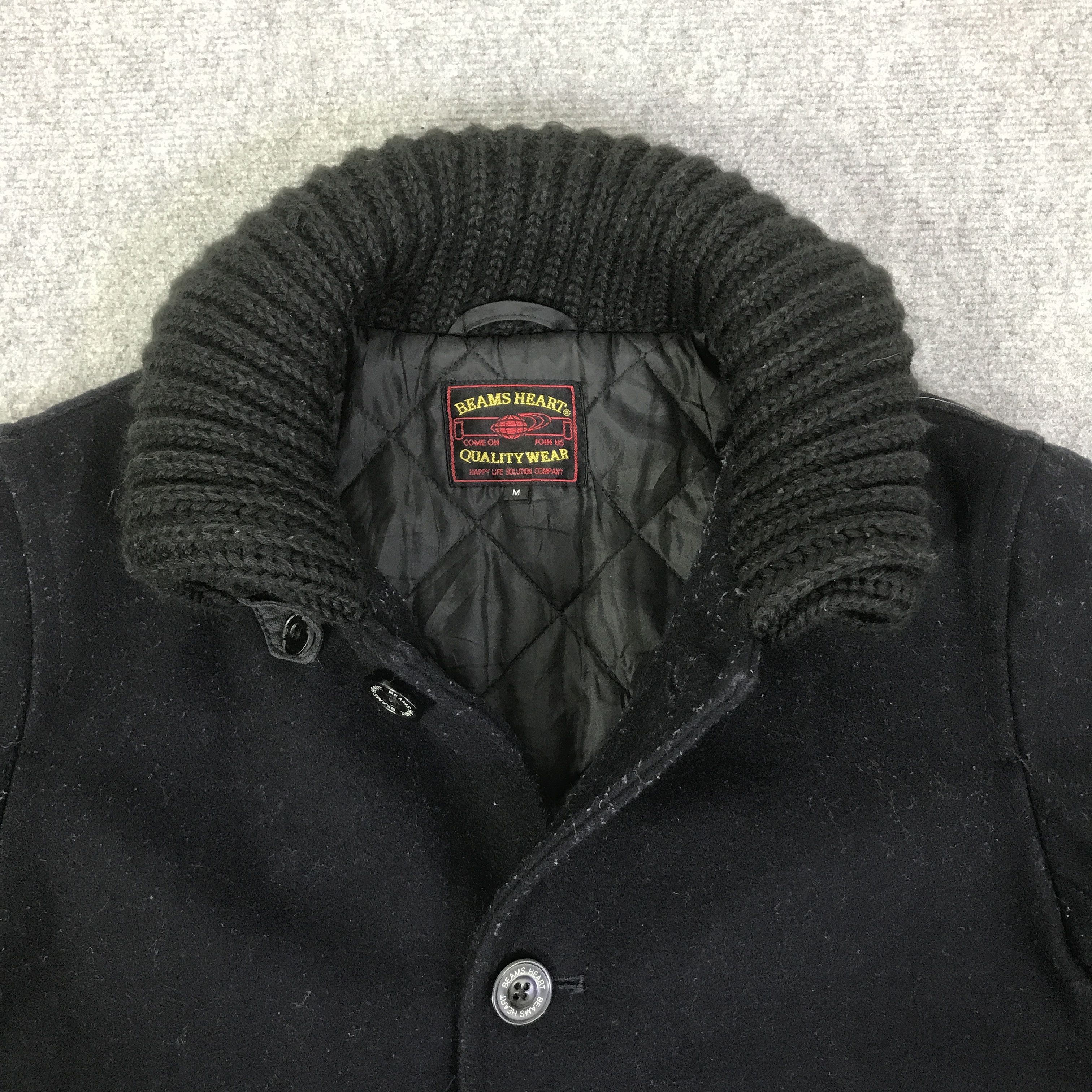 Beams Japan BEAMS HEART WOOL BUTTON JACKET K98B14 Size US M / EU 48-50 / 2 - 8 Thumbnail
