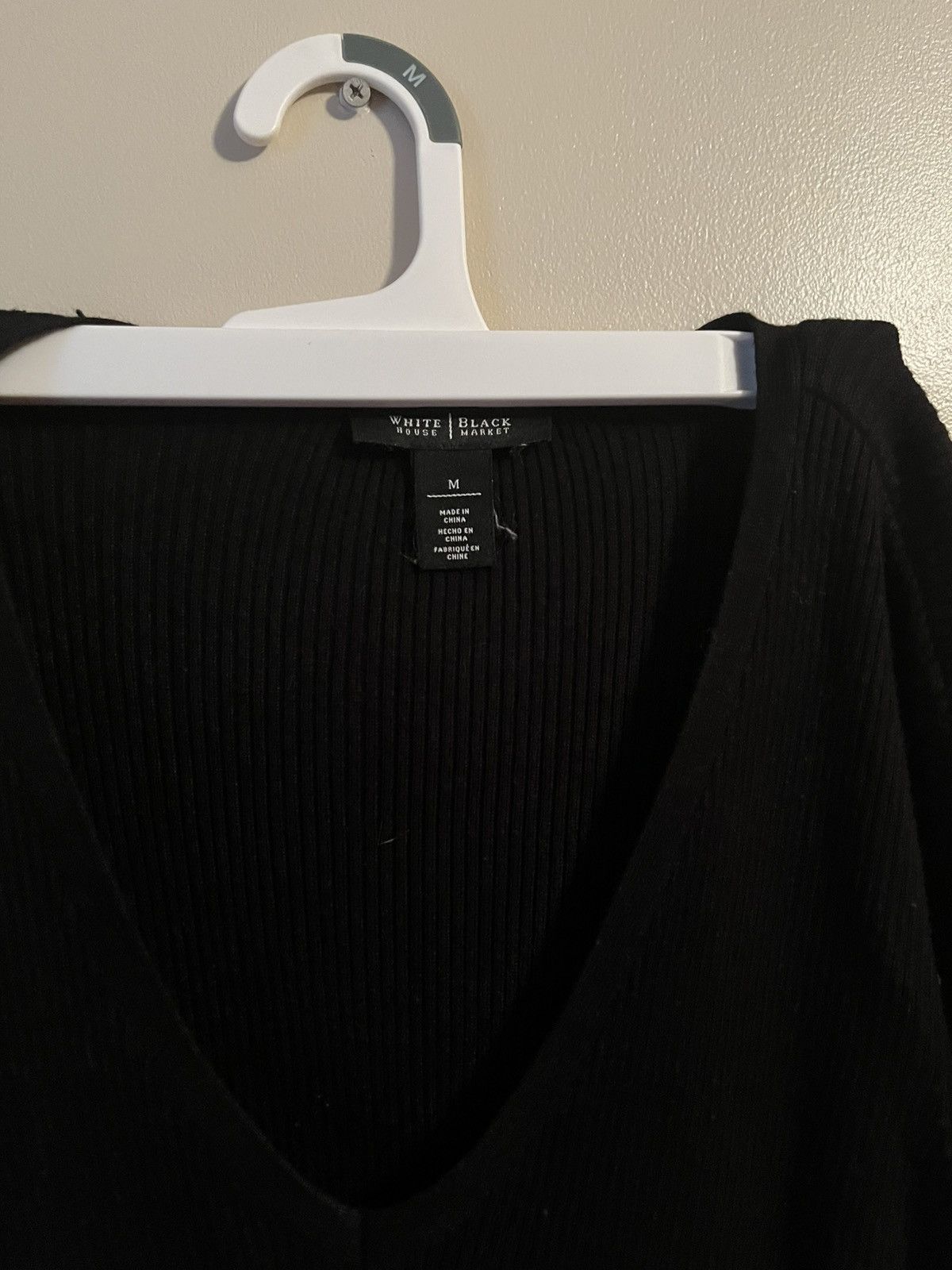 White House Black Market White House Black Market Size Medium Black Sweater Dress Size M / US 6-8 / IT 42-44 - 2 Thumbnail
