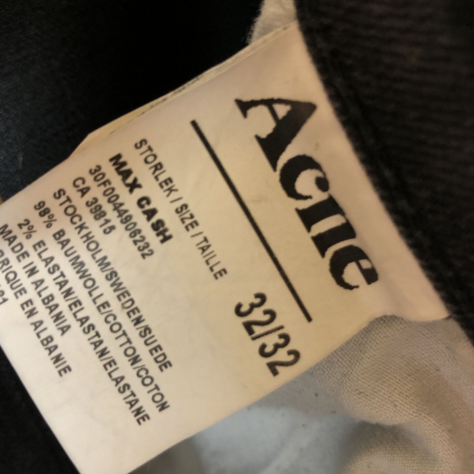 Acne Studios Acne Max Cash Jeans 32/32 Size US 32 / EU 48 - 8 Thumbnail