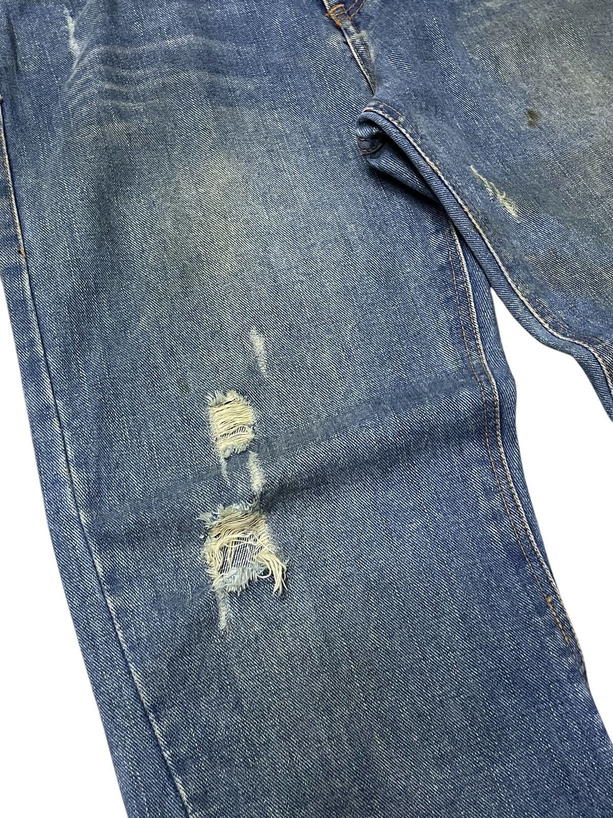 Japanese Brand × Le Grande Bleu (L.G.B.) × Tornado Mart Nylaus Japan Spiral Flare Studded Rhinestones Muddy Jeans Size US 32 / EU 48 - 9 Thumbnail