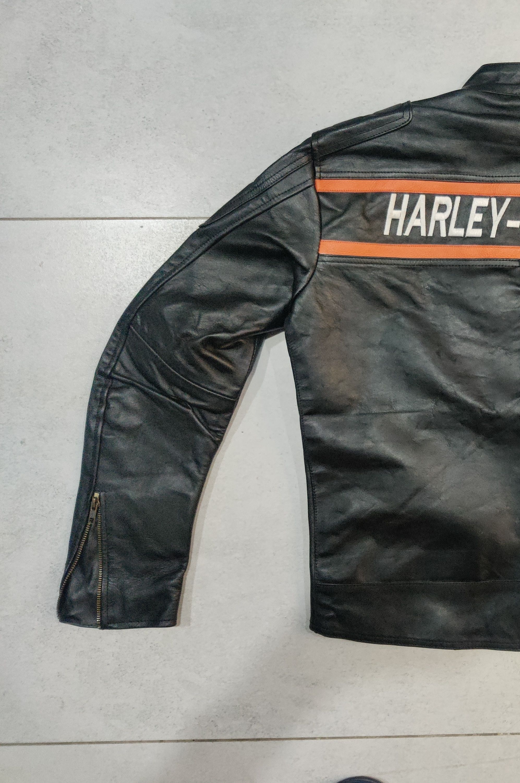 Harley Davidson Harley Davidson Vintage Leather Jacket Size US L / EU 52-54 / 3 - 3 Thumbnail