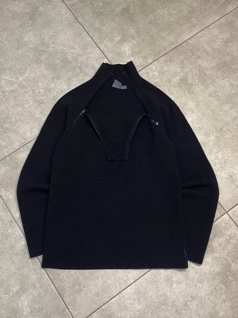 Armani Exchange Armani Exchange Wool Acrylic 2-Way Zip Sweater Size US M / EU 48-50 / 2 - 3 Thumbnail