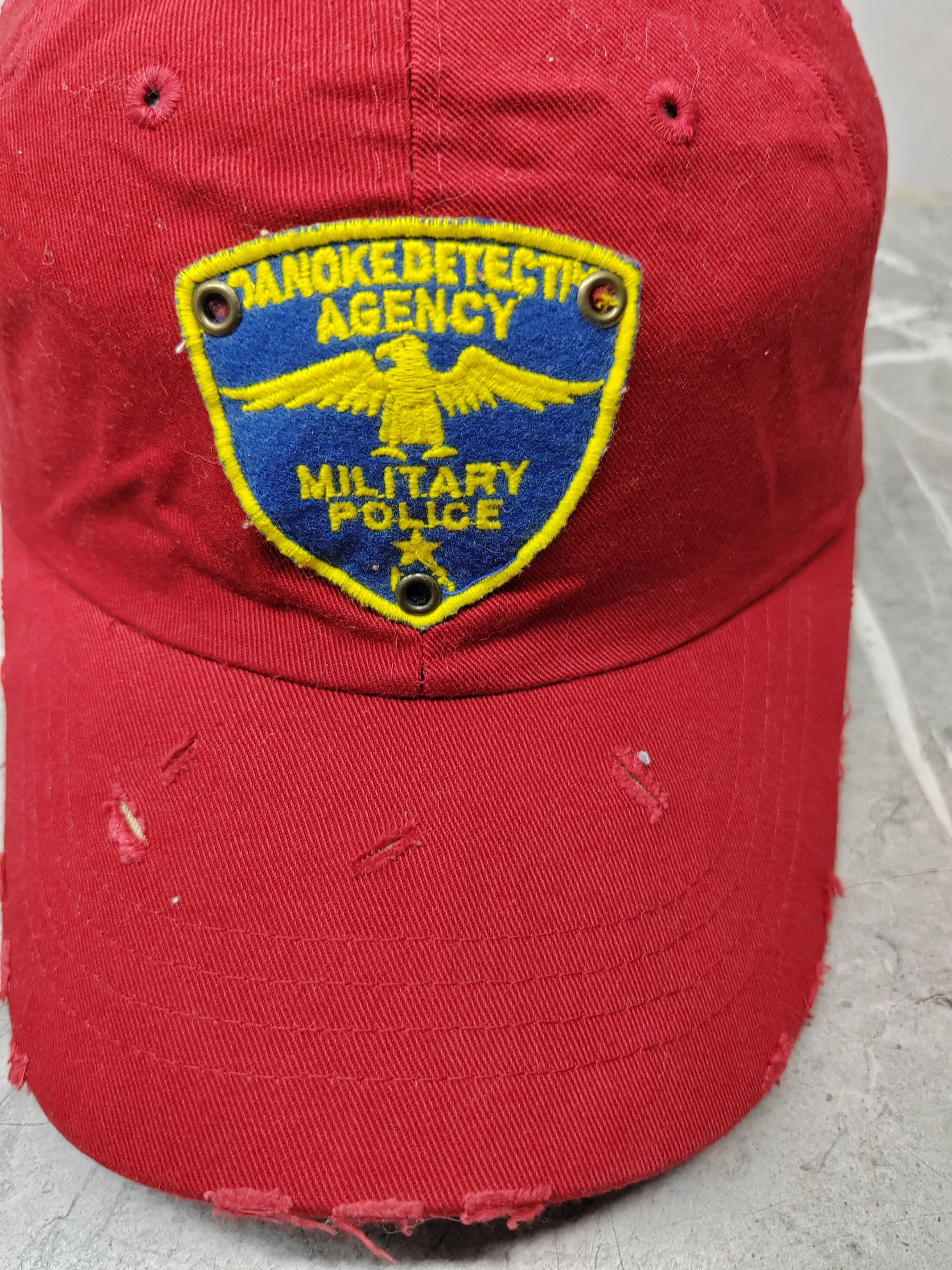 Japanese Brand Vintage Military Police Distressed Style Cap Hat Size ONE SIZE - 3 Thumbnail