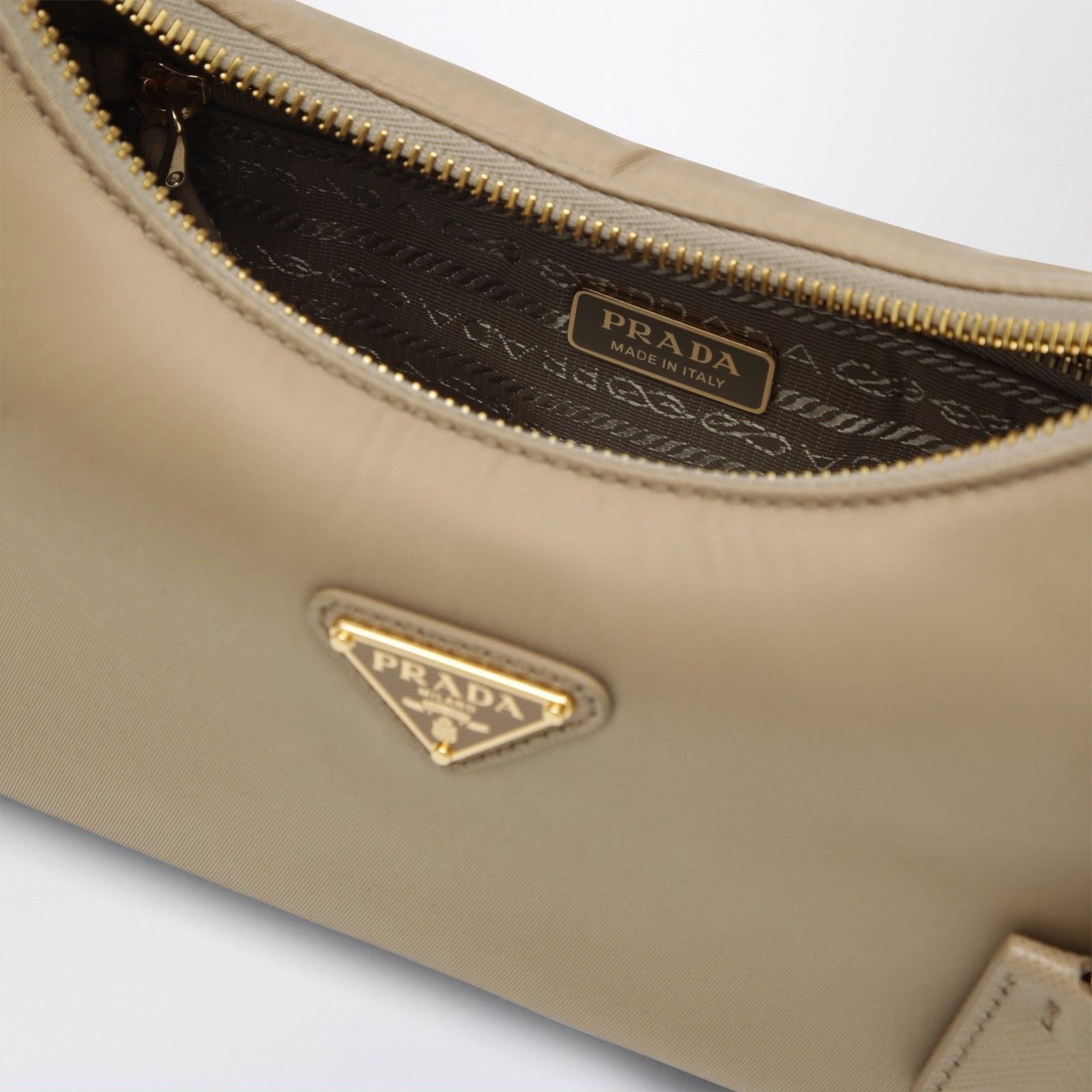 Prada PRADA Camel Re-Edition 2005 Re-Nylon And Saffiano Bag New & Size ONE SIZE - 4 Thumbnail