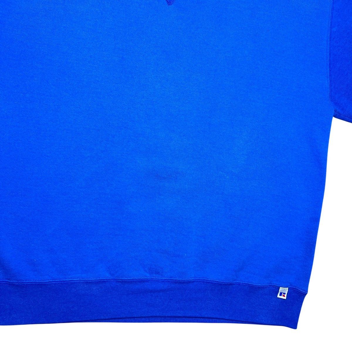 Russell Athletic Vintage 90s Russell Athletic Blue USA Made Blank Sweatshirt Size US XL / EU 56 / 4 - 8 Thumbnail