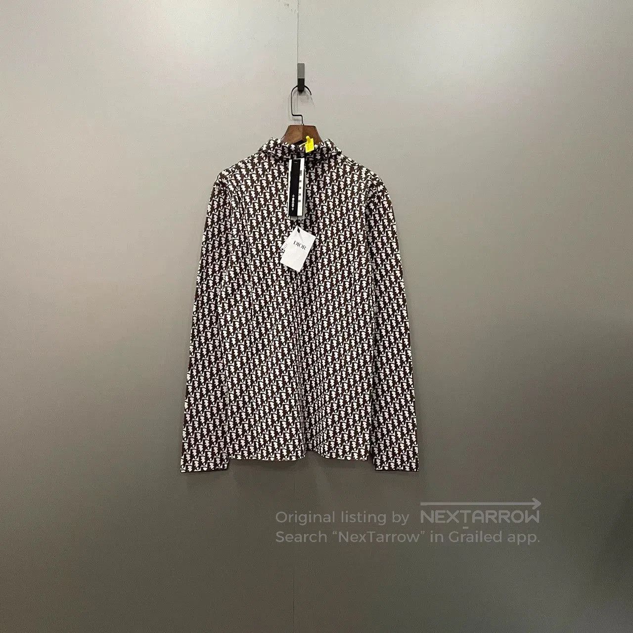 Dior Dior Brown Monogram Long Sleeve Shirt. Size XS / US 0-2 / IT 36-38 - 2 Thumbnail