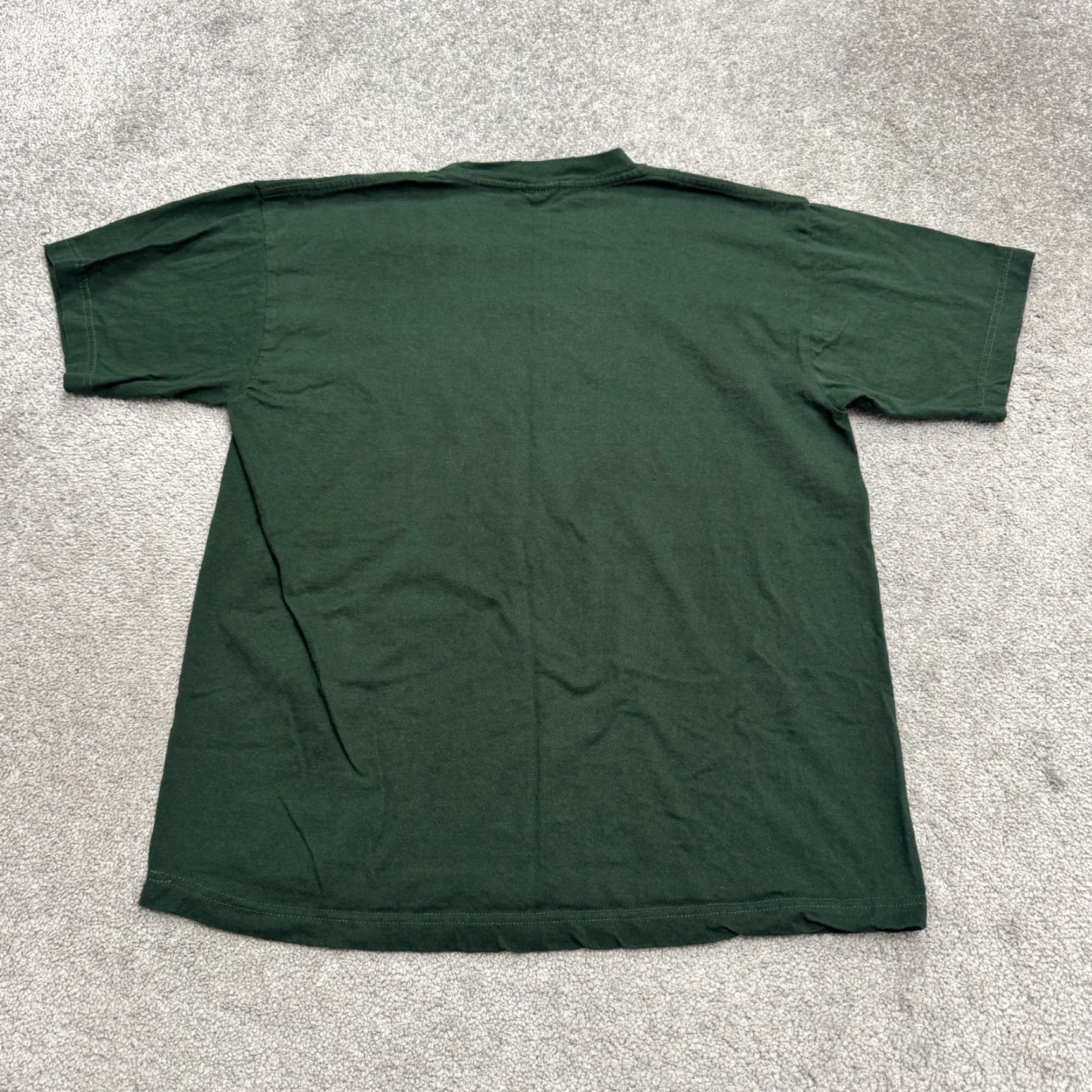 Vintage Teemax Shirt Mens Large Green Alaska Embroidered Eagle Mountain Sounenir Tee Size US L / EU 52-54 / 3 - 2 Thumbnail