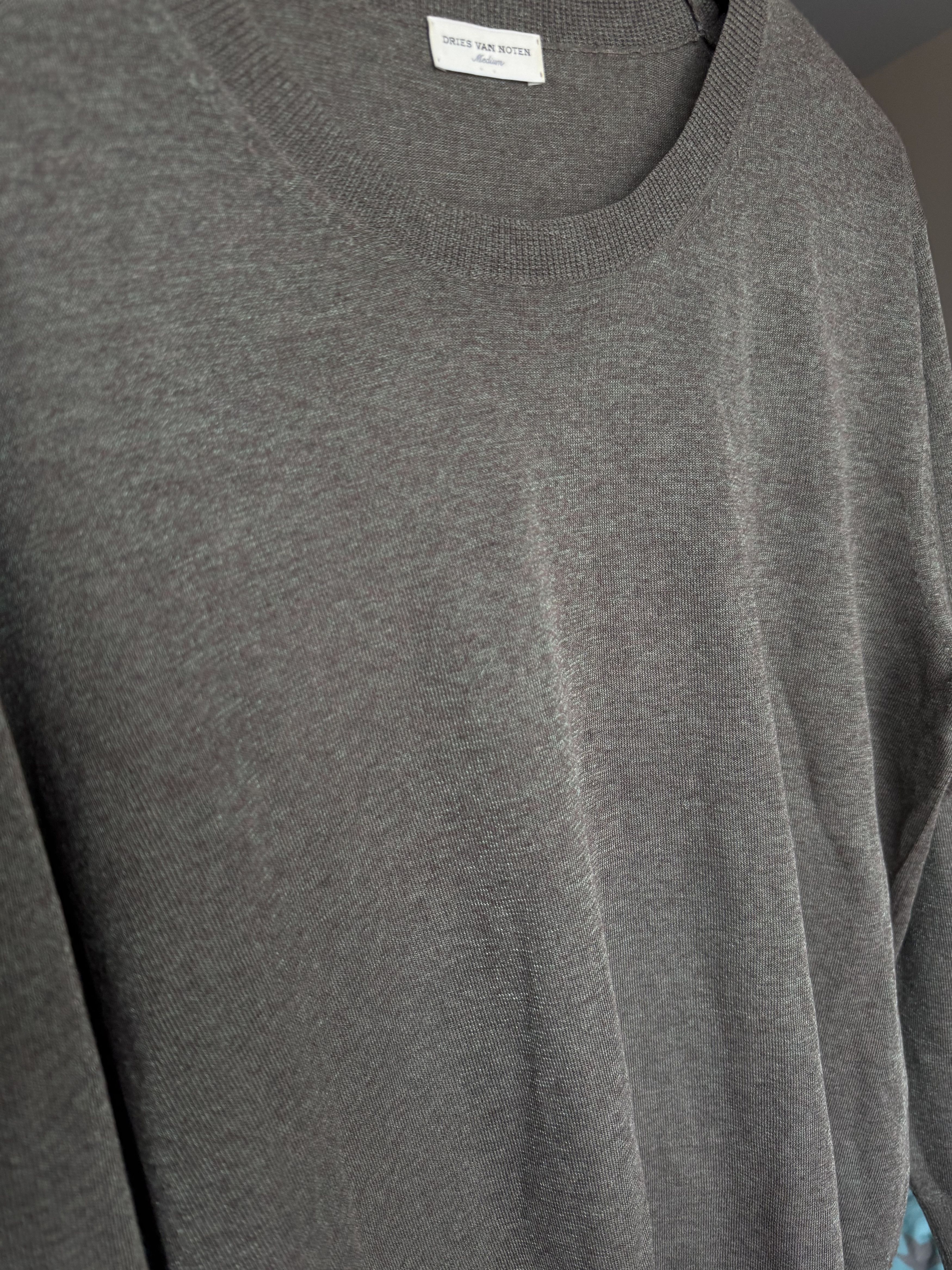 Dries Van Noten Archive Dries Van Noten Lightweight Crewneck Jumper Size US M / EU 48-50 / 2 - 5 Thumbnail