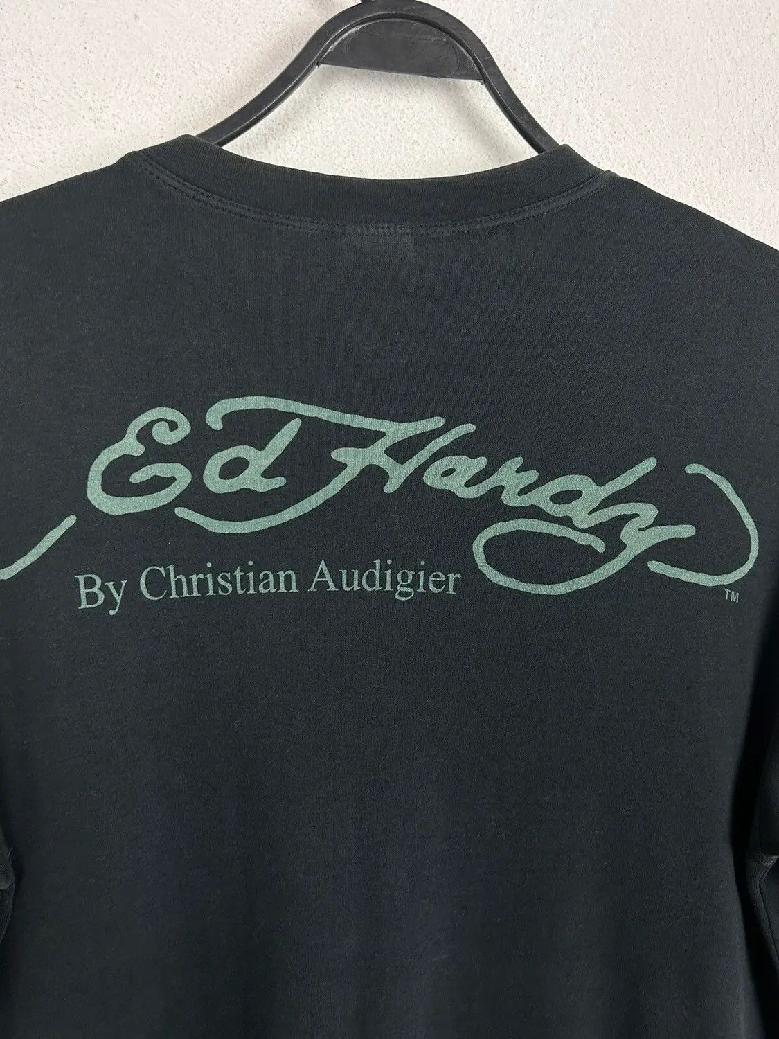 Christian Audigier Vintage Ed Hardy Christian Audigier Rhinestones T-Shirt Size US L / EU 52-54 / 3 - 4 Thumbnail