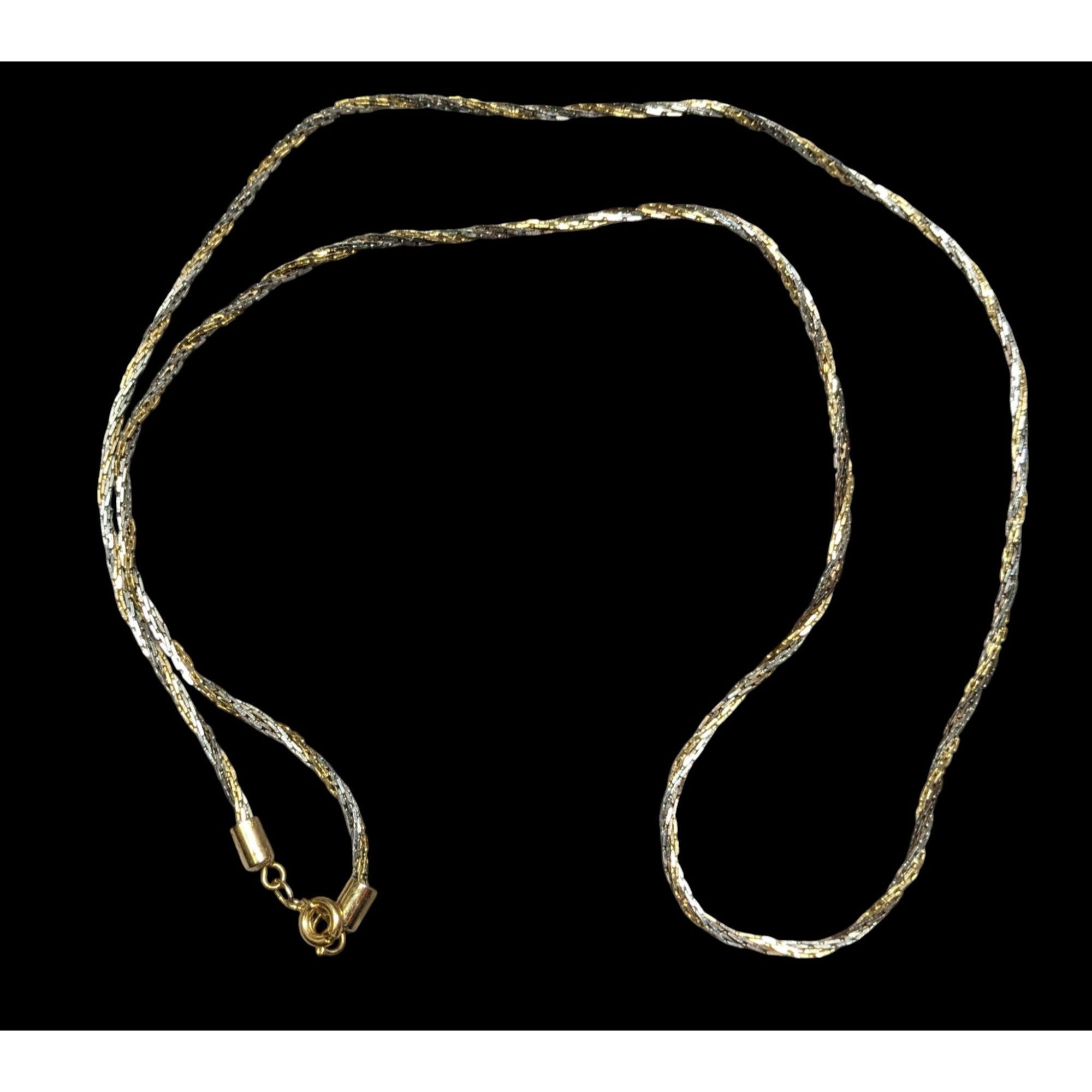Other Gold & Silver Tone Twist Rope Chain Necklace Size ONE SIZE - 1 Thumbnail