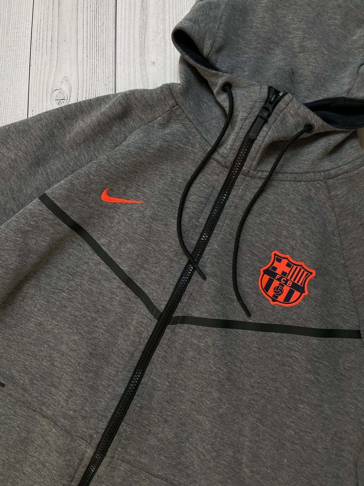 Nike Tech Fleece Barcelona soccer tracksuit size XL grey
