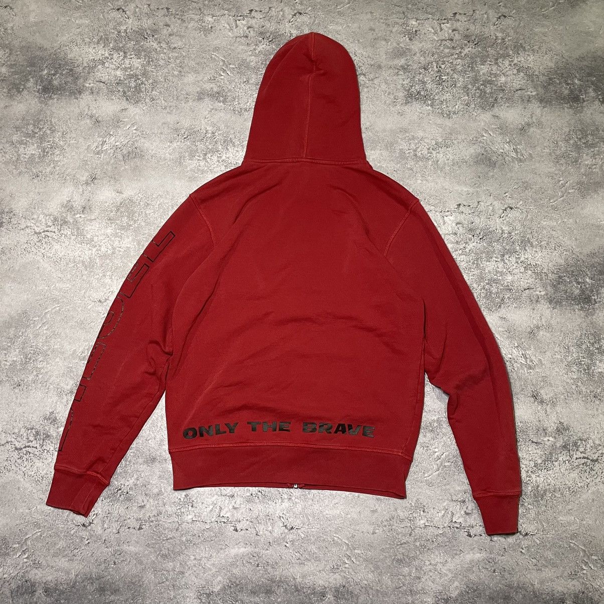 Diesel × Vintage Crazy Vintage Diesel Zip Hoodie Red Y2K Size US M / EU 48-50 / 2 - 2 Thumbnail