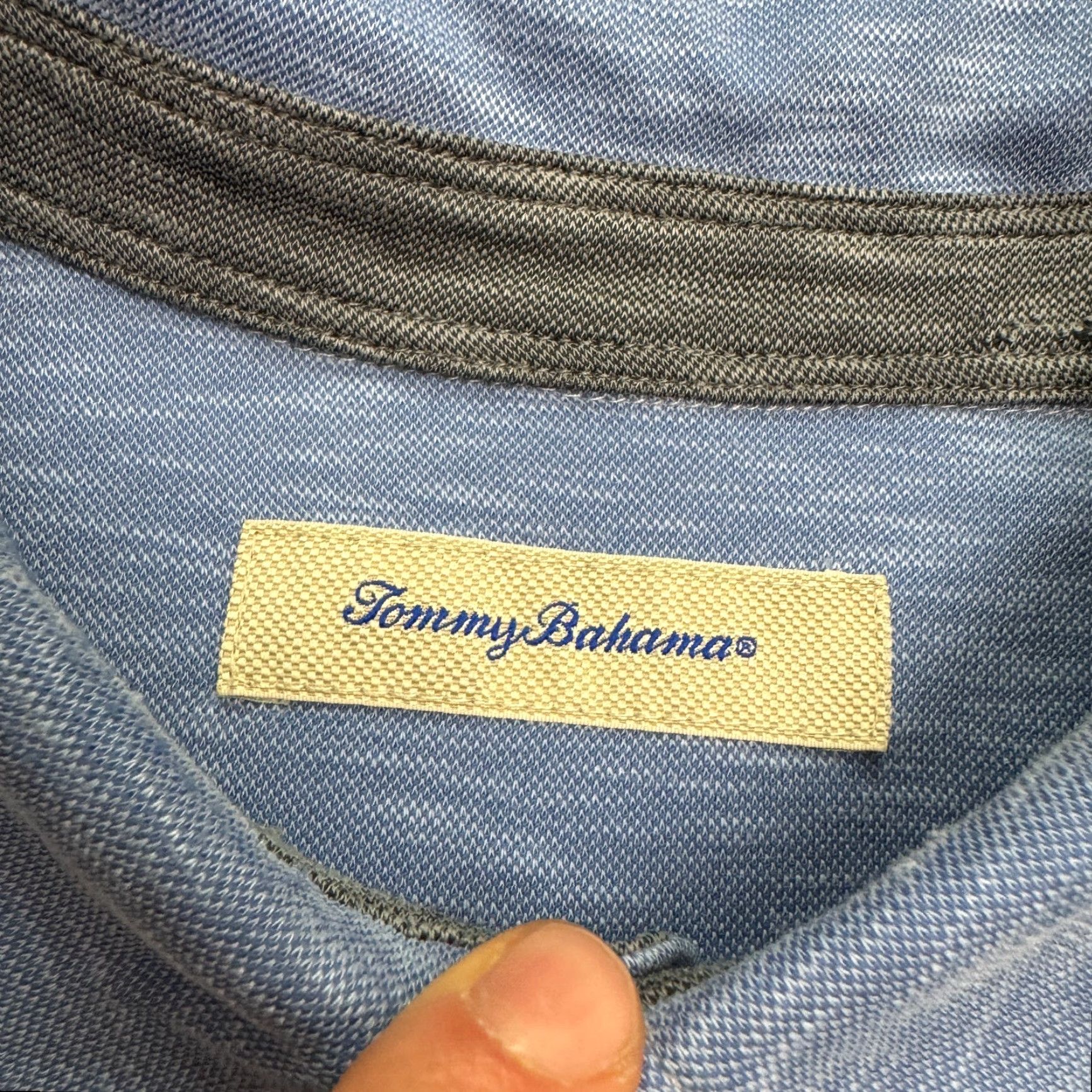 Tommy Bahama Tommy Bahama Polo Shirt Mens Large Blue Short Sleeve Golf Classic Modal Blend Shirt Size US L / EU 52-54 / 3 - 5 Thumbnail