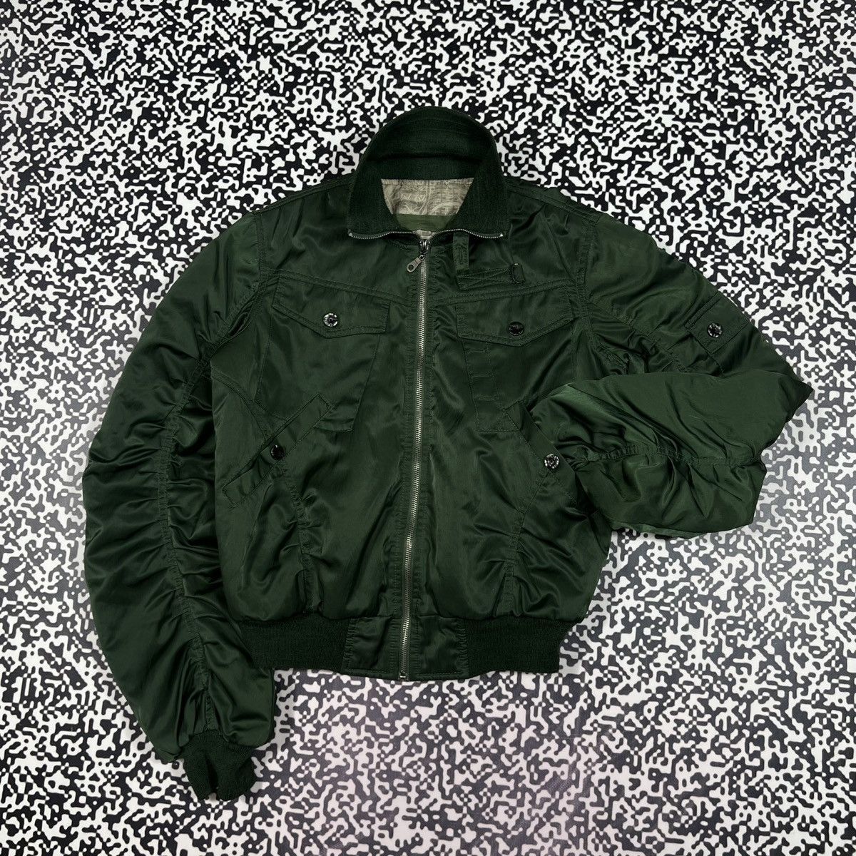 Diesel Vintage Y2K Diesel Opium Oversize Bomber Jacket Size S / US 4 / IT 40 - 4 Thumbnail