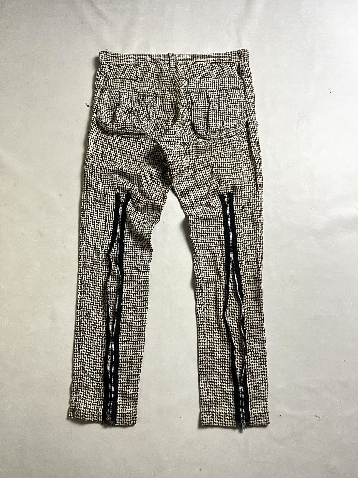 Beauty Beast 90s - Milkboy houndtooh Zipper Pant / lgb / i6 w 9 style Size US 32 / EU 48 - 8 Thumbnail