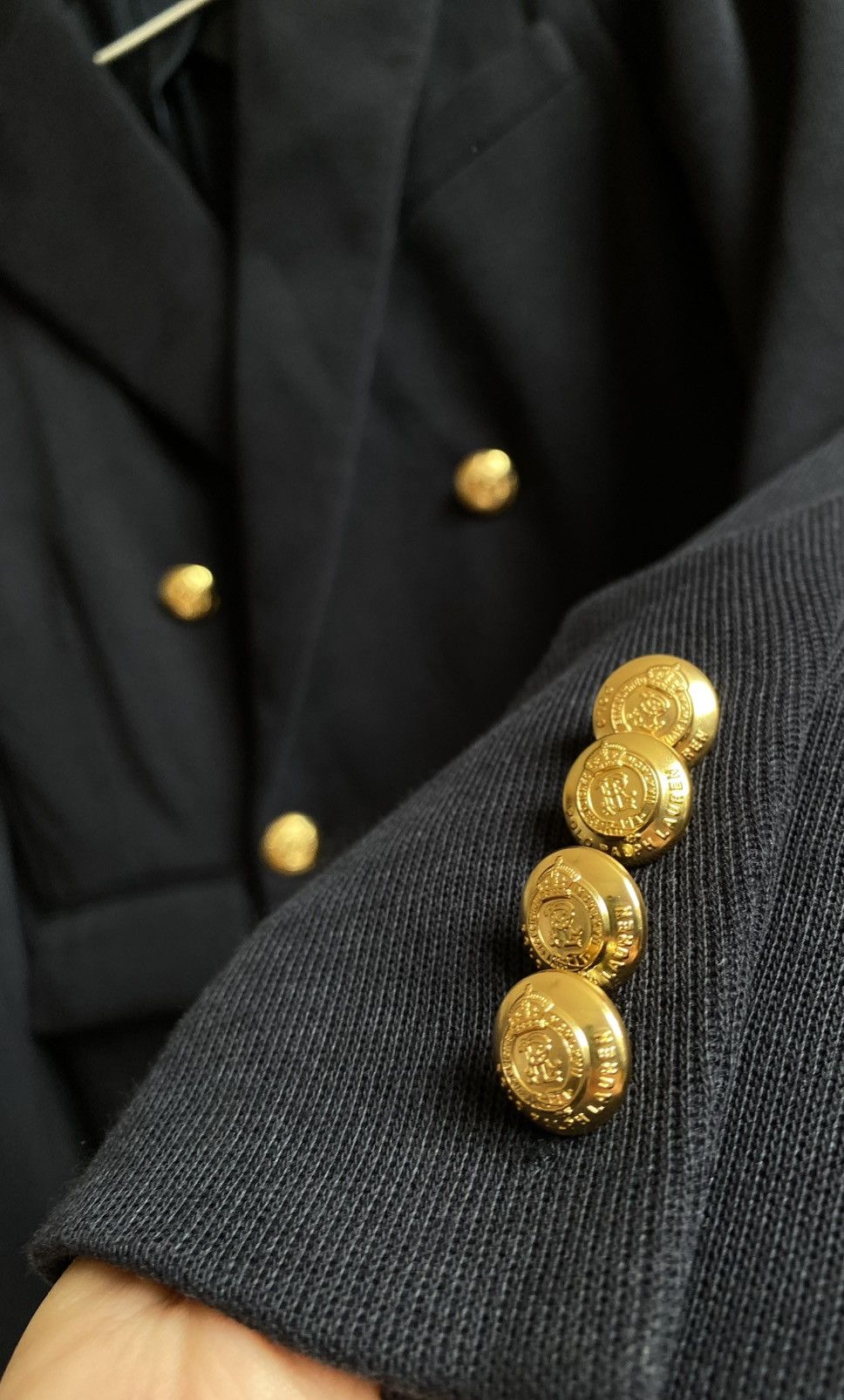 Polo Ralph Lauren POLO RALPH LAUREN Knit Double Breasted Blazer Size S / US 4 / IT 40 - 10 Thumbnail