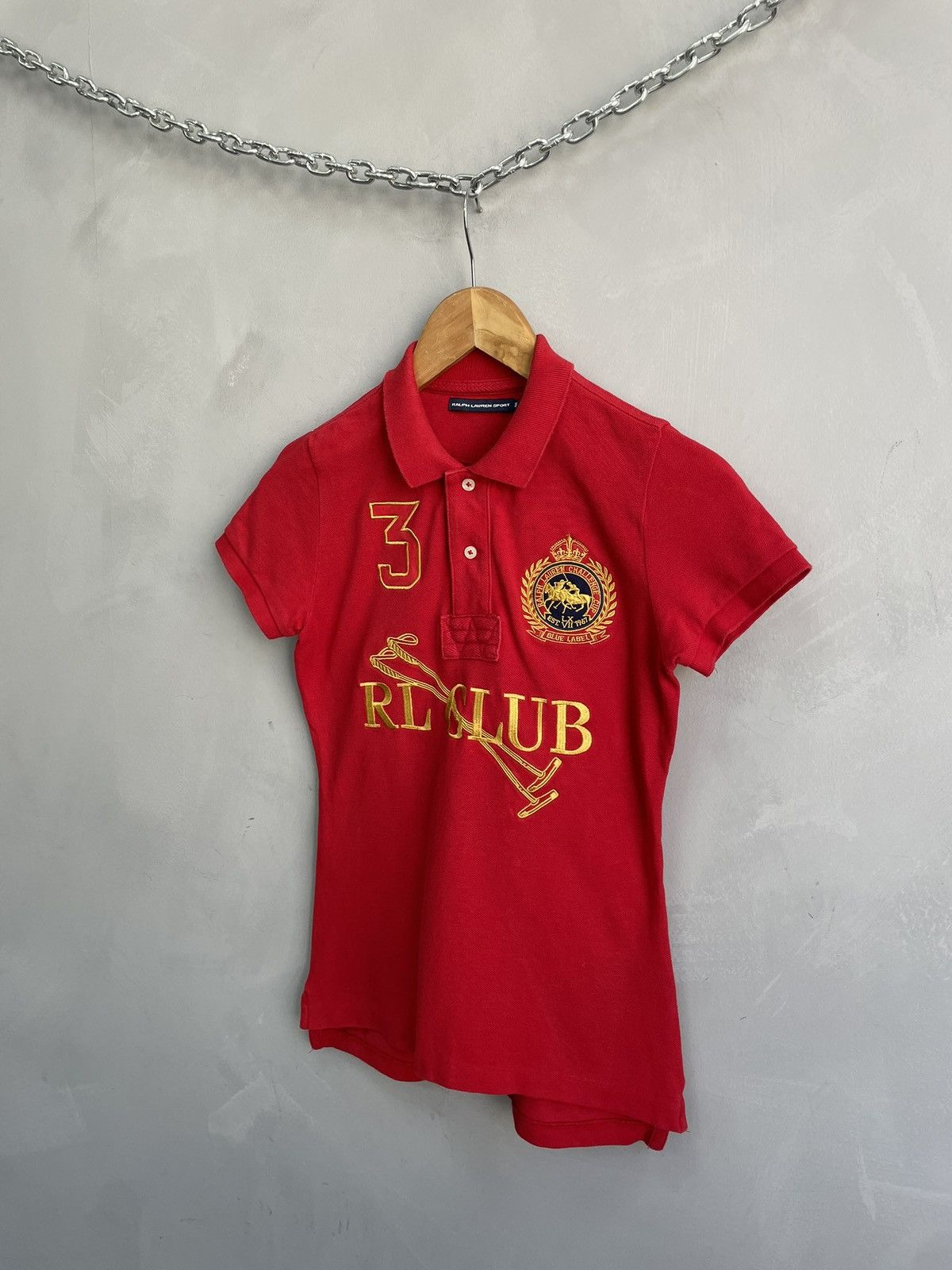 Polo Ralph Lauren Vintage old money Polo Ralph big lo RL club jersey t shirt Size XS / US 0-2 / IT 36-38 - 3 Thumbnail