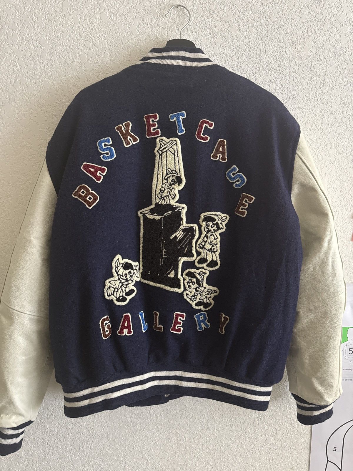 basketcase gallery Basketcase Gallery Marionette Varsity Pinnocchio jacket Size US XL / EU 56 / 4 - 2 Thumbnail