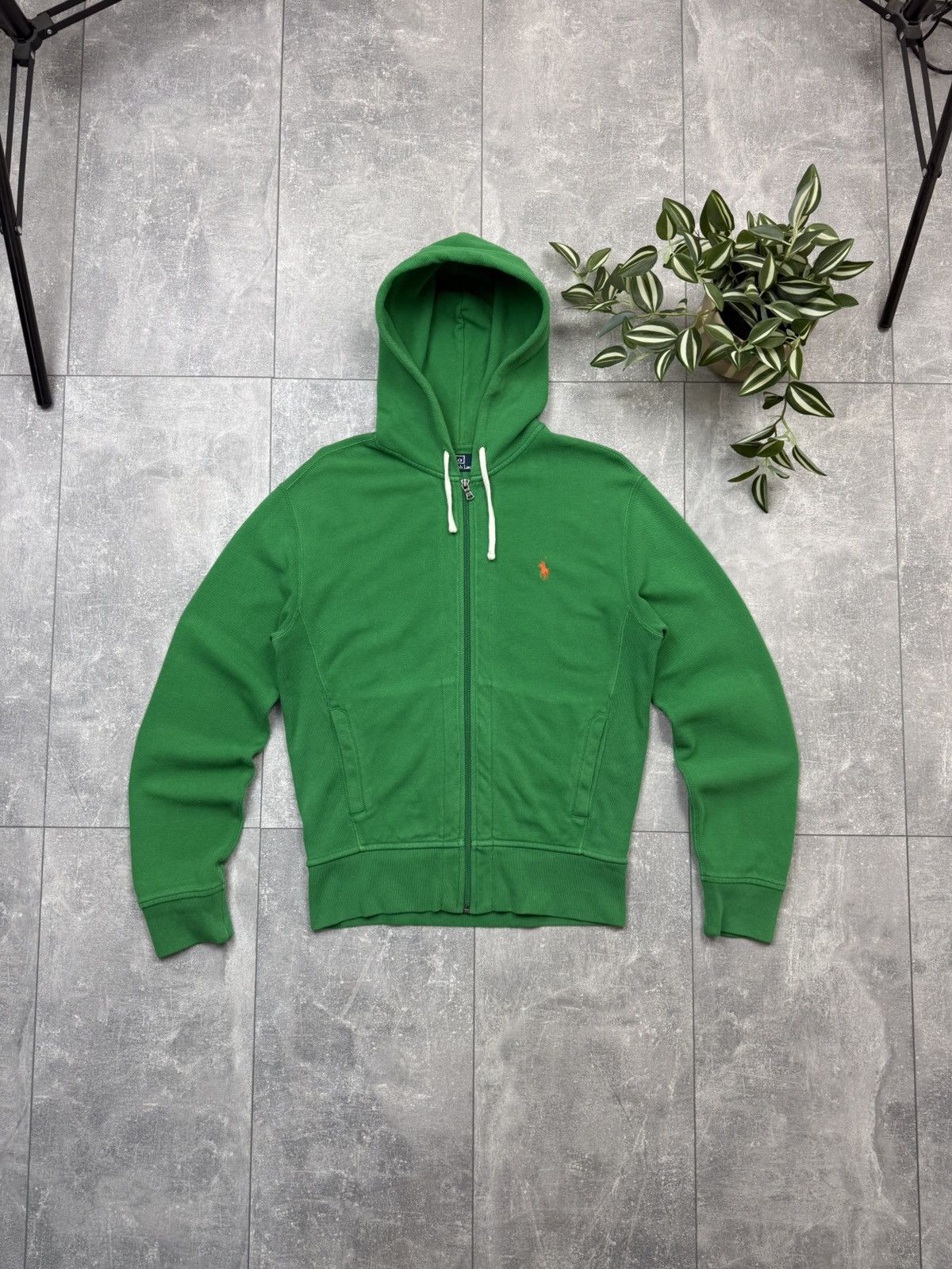Vintage Polo Ralph Lauren Green zip up Hoodie