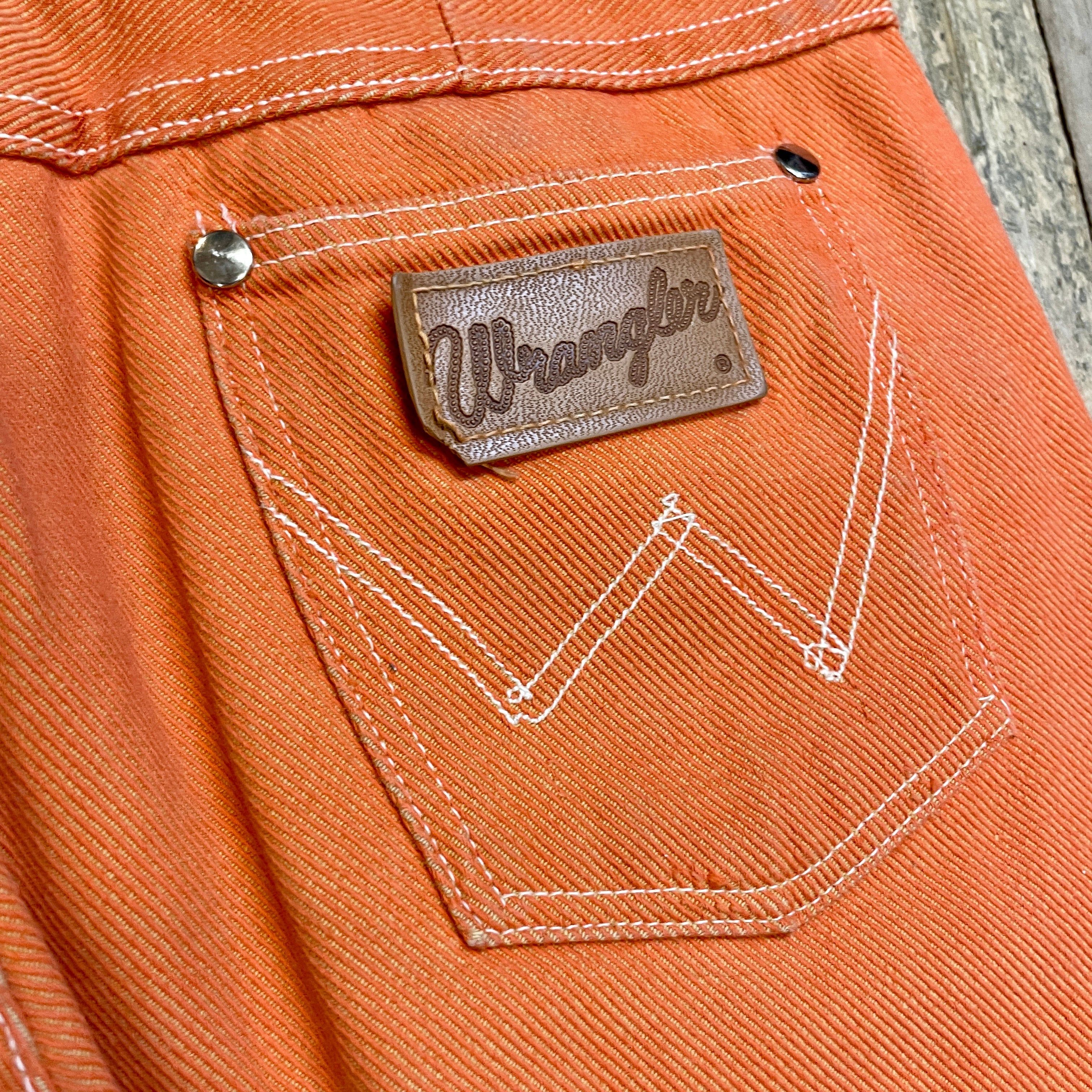 Wrangler RARE 60s Wrangler Sanforized Blue Bell Made In Canada Creamsicle Coloured Twill Trousers With Lightning Zipper Size 28" Size US 28 / EU 44 - 6 Thumbnail