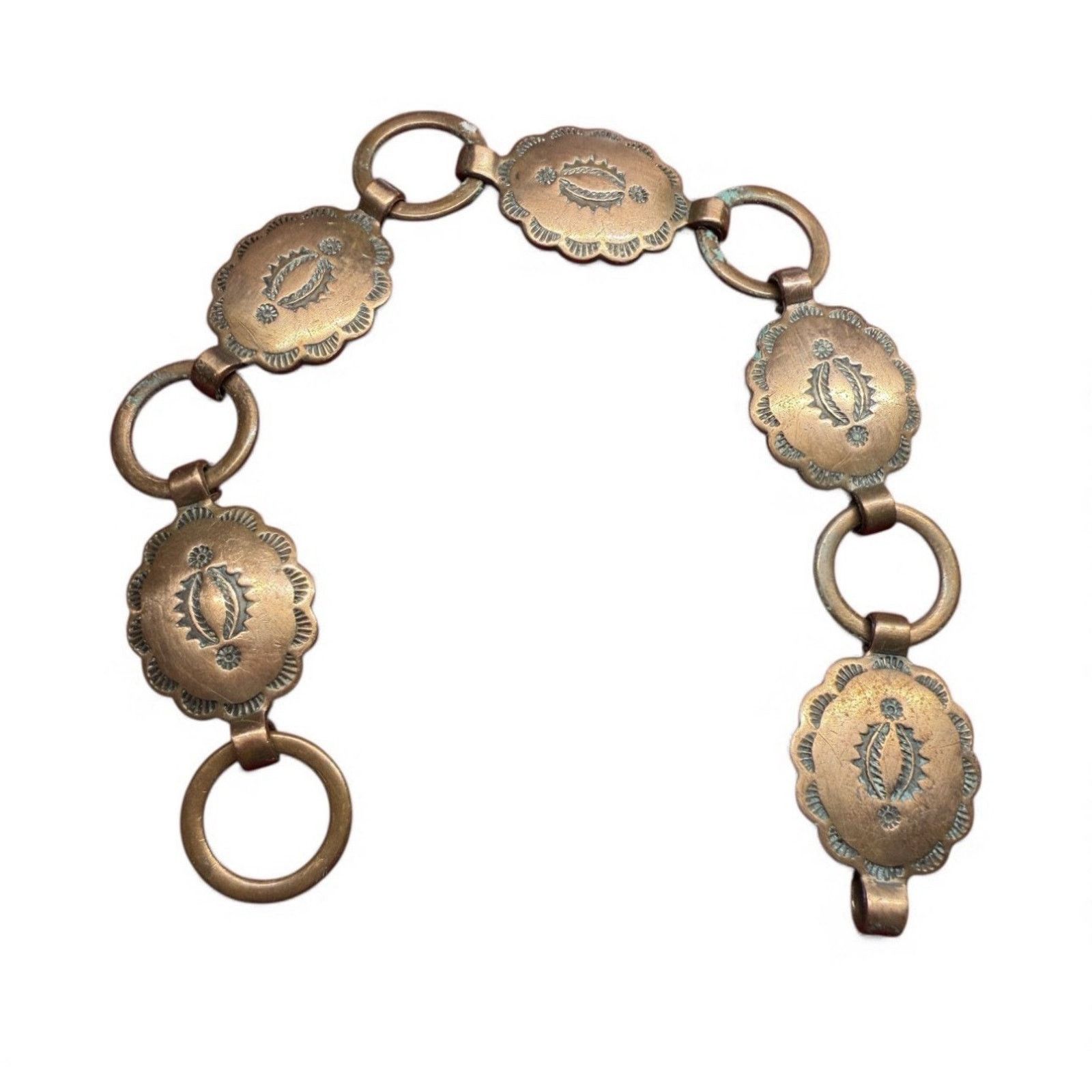 Other Antique 1970s Southwestern Copper Concho Bracelet Size ONE SIZE - 1 Thumbnail