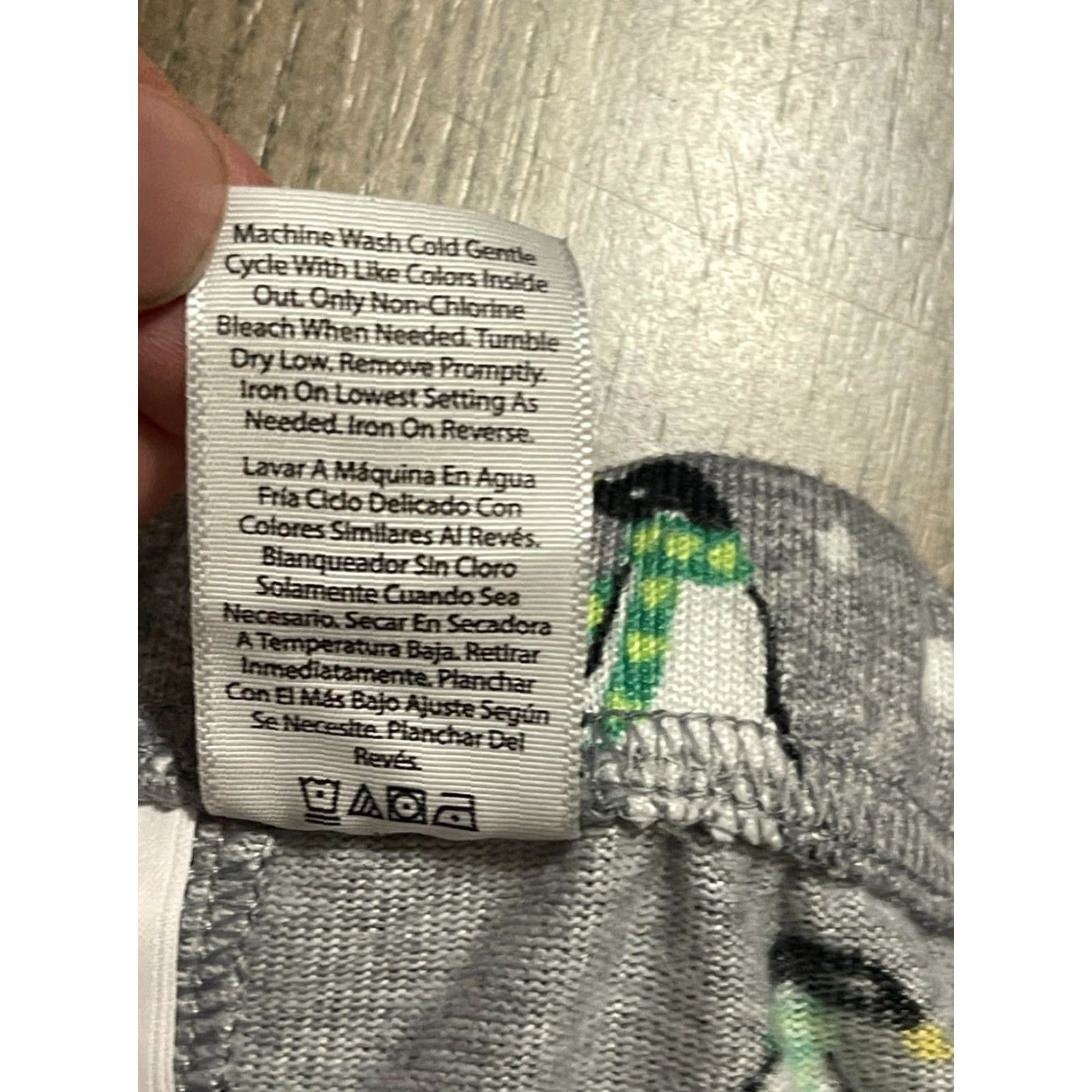 Vintage Joyspun Pajama Pants, Women's Plus 2X, Gray, Penguins, Pull On, Pajama Pants, Plus Size Women, 2X Size 40" / US 18 - 7 Thumbnail