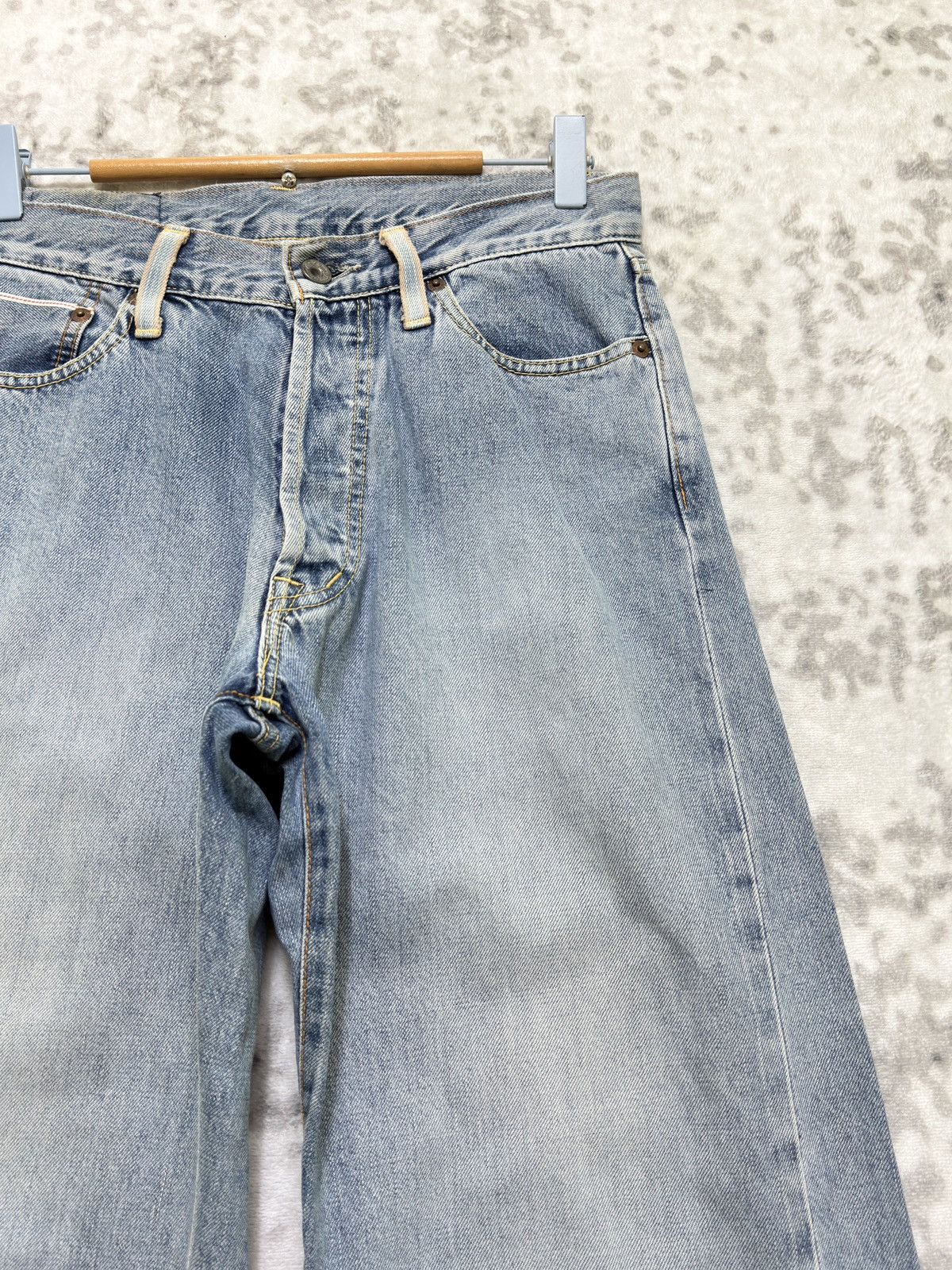 Japanese Brand Vintage Cracker Jack Selvedge Light Washed Denim Jeans Size US 28 / EU 44 - 5 Thumbnail