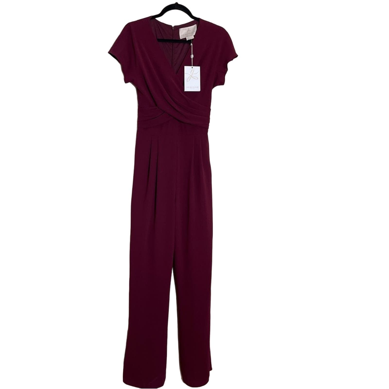 Other Gal Meets Glam Delaney Crossover Wrap Jumpsuit Size 30" / US 8 / IT 44 - 6 Thumbnail