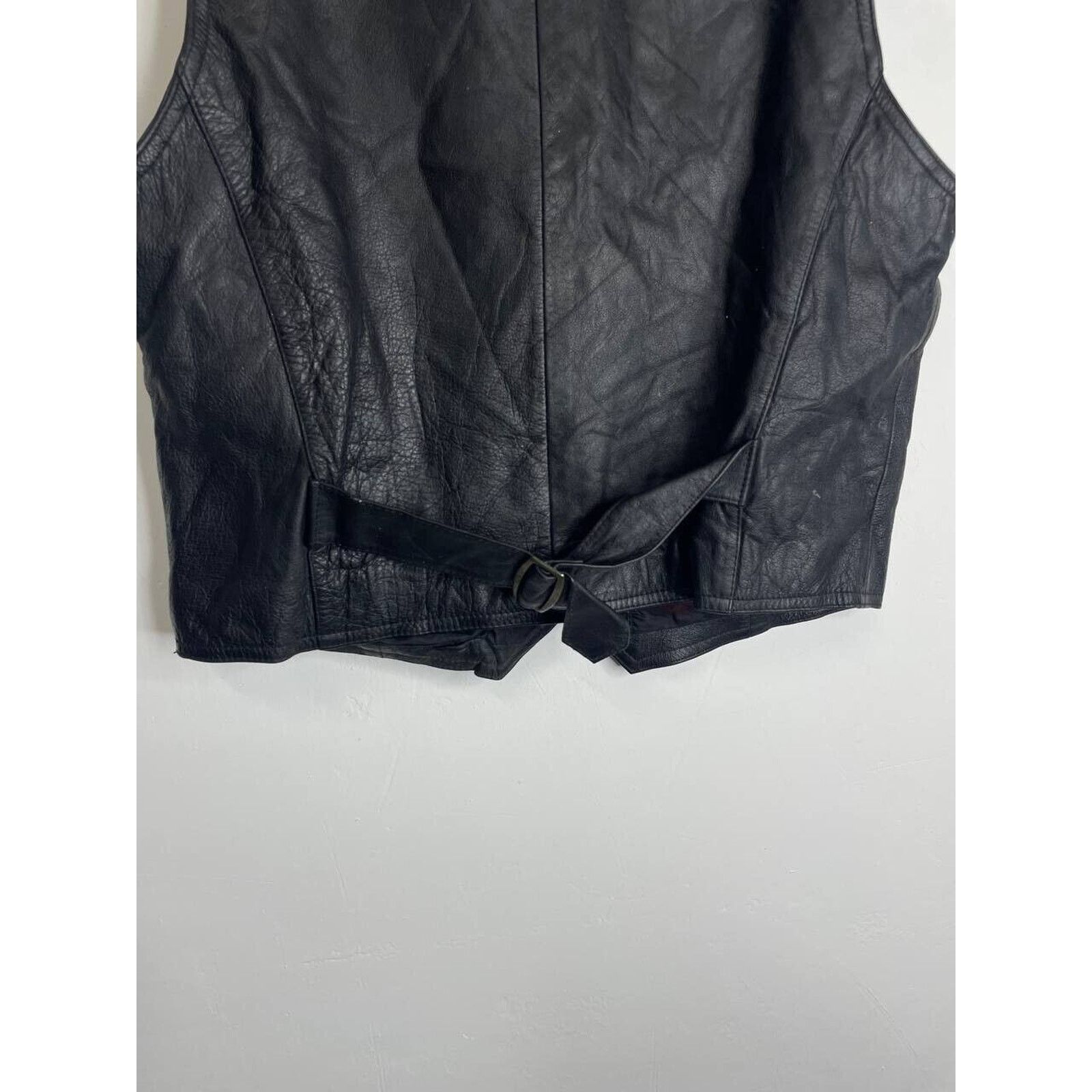 Vintage Vintage Black Leather Vest Simply Tops Western Style Size S Size S / US 4 / IT 40 - 4 Thumbnail