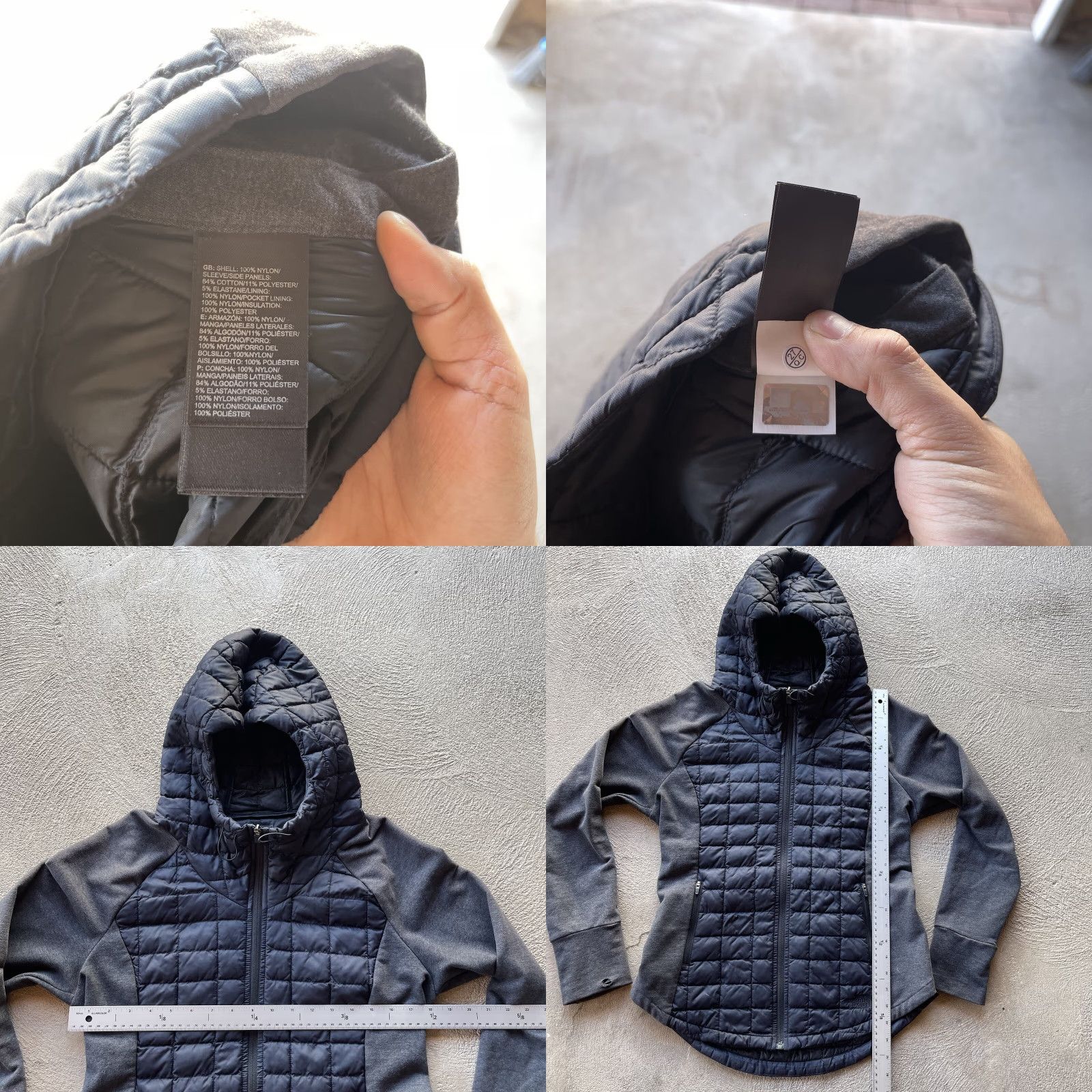 The North Face The North Face Womens Jacket Medium Black Thermoball Puffer Zip Up Outdoor Hike Size M / US 6-8 / IT 42-44 - 8 Thumbnail