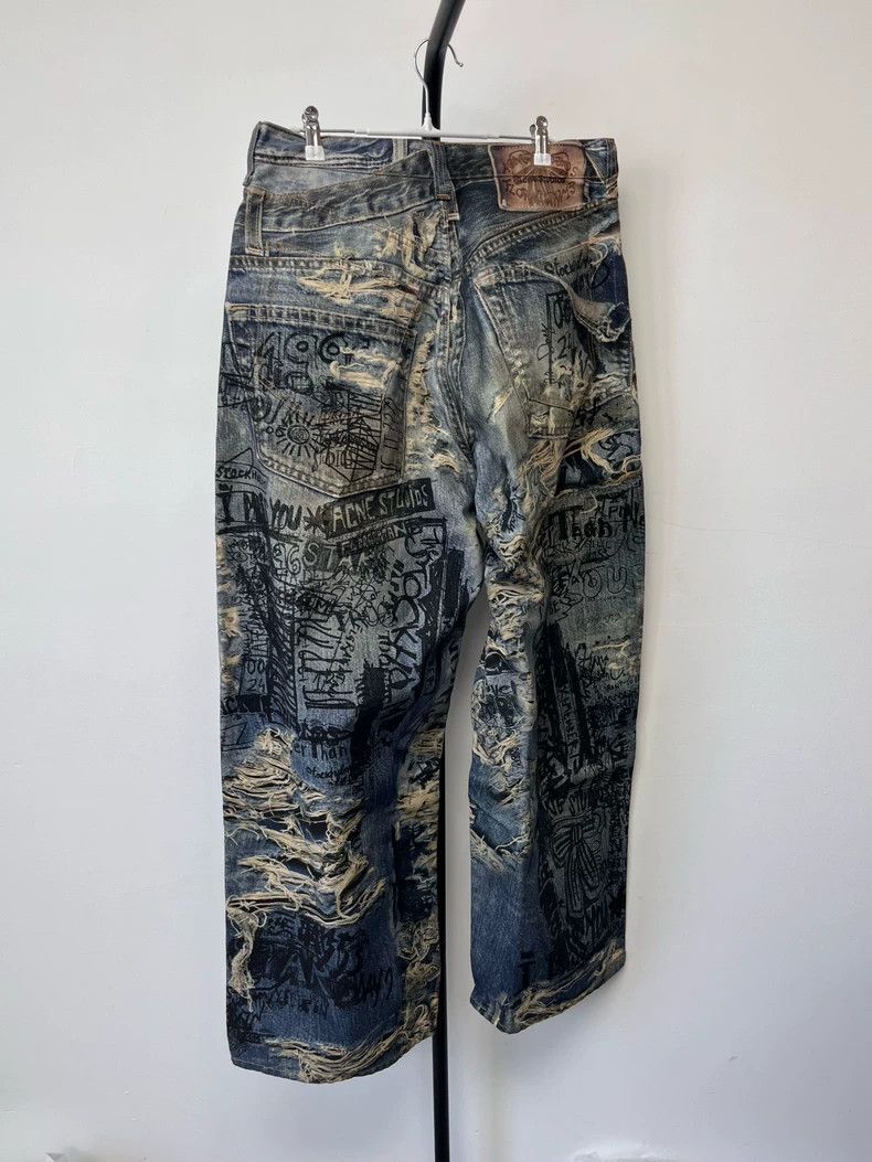 Acne Studios acne studios Printed jeans 2506-Nextarrow Size US 34 / EU 50 - 2 Thumbnail