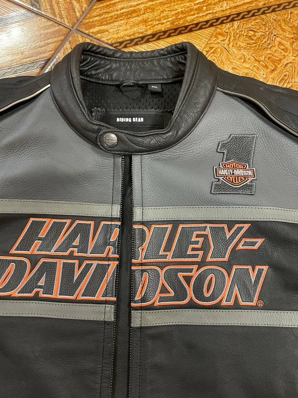 Harley Davidson 🔥 Harley-Davidson Genuine Leather Biker Jacket 🔥 Size US XXL / EU 58 / 5 - 3 Thumbnail