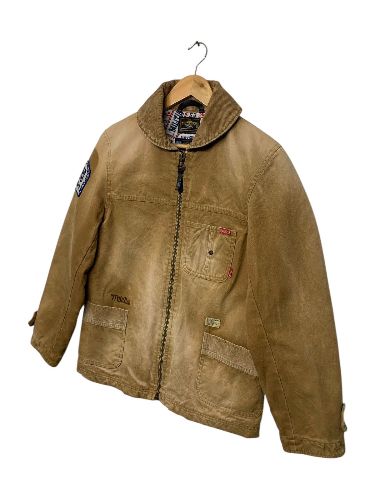 Wtaps Wtaps 2008 Fall/Winter Chore Canvas Jacket Zipper Down Size US M / EU 48-50 / 2 - 3 Thumbnail
