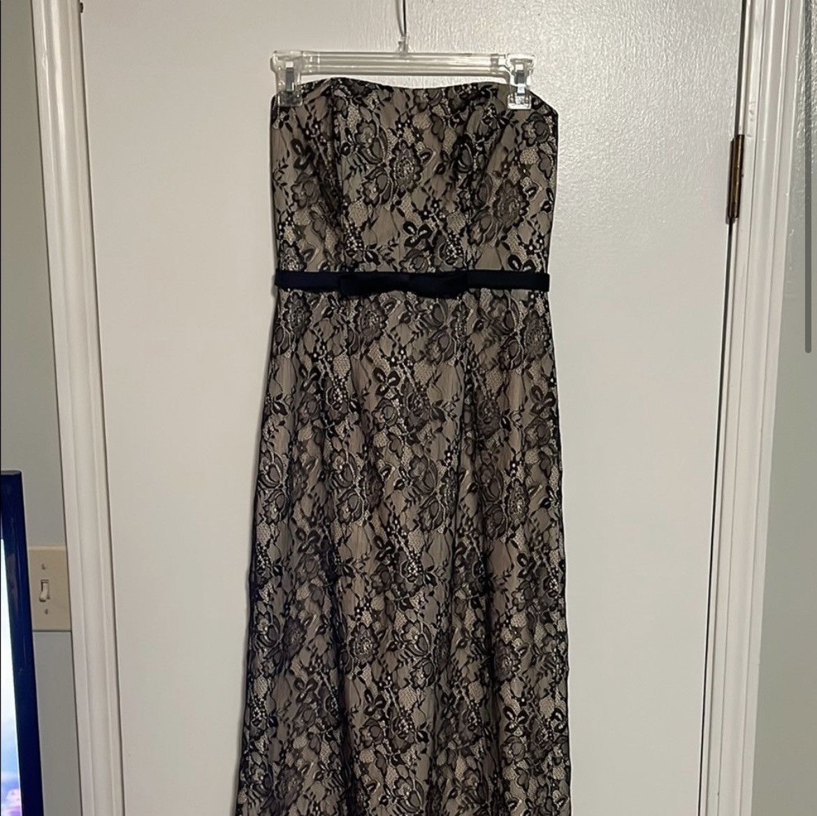 Other Alfred Angelo Black and Tan Strapless Maxi Dress Size XS / US 0-2 / IT 36-38 - 1 Thumbnail