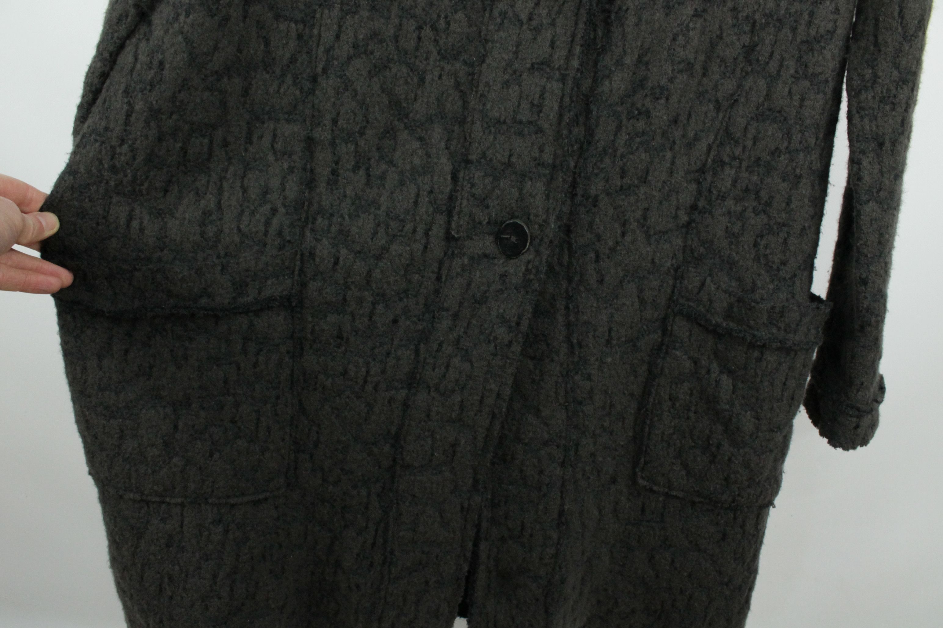 Transit Transit Par-Such Wool Mohair Blend Lagenlook Coat Size L / US 10 / IT 46 - 6 Thumbnail