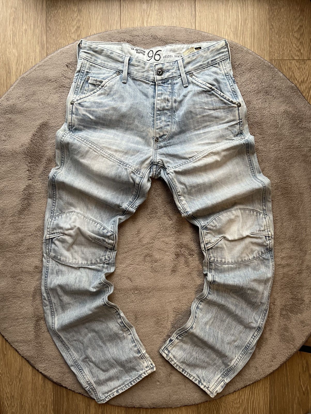 G-Star × Vintage Vintage G Star Double Knee Denim Jeans Size US 32 / EU 48 - 1 Thumbnail