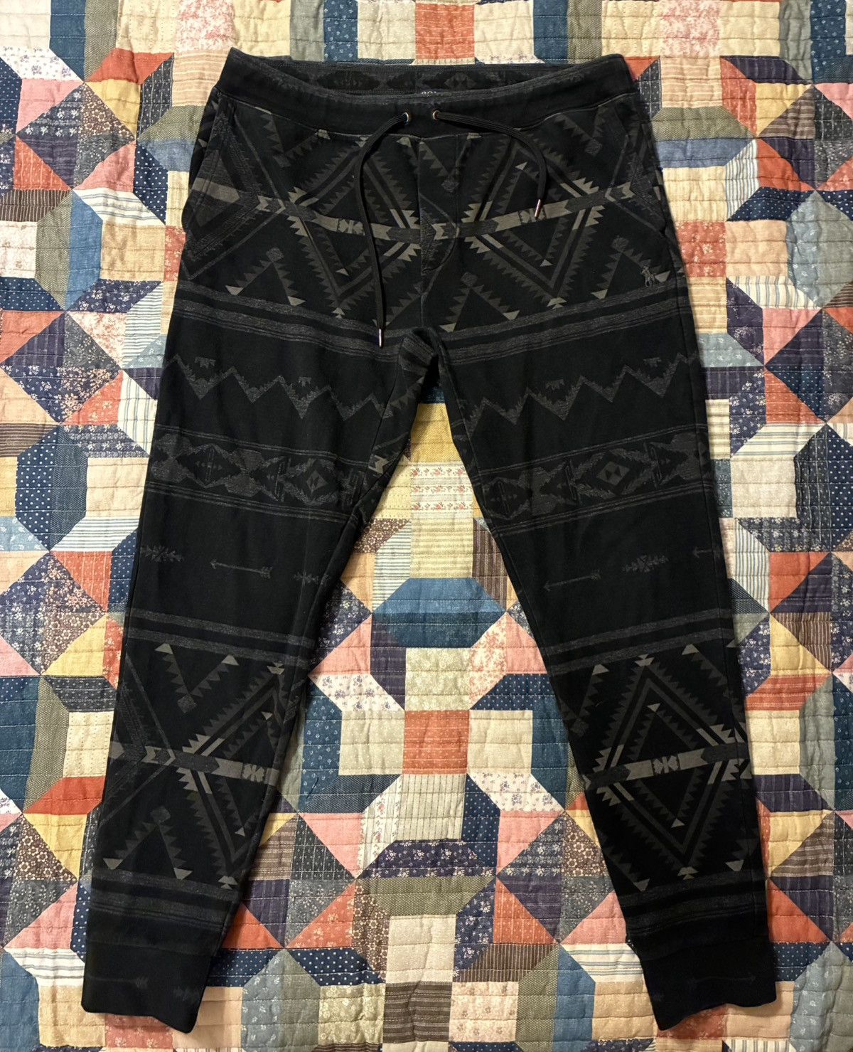 RRL Ralph Lauren POLO RALPH LAUREN SOUTHWESTERN STYLE SWEATPANTS- SIZE LARGE Size US 33 - 3 Thumbnail