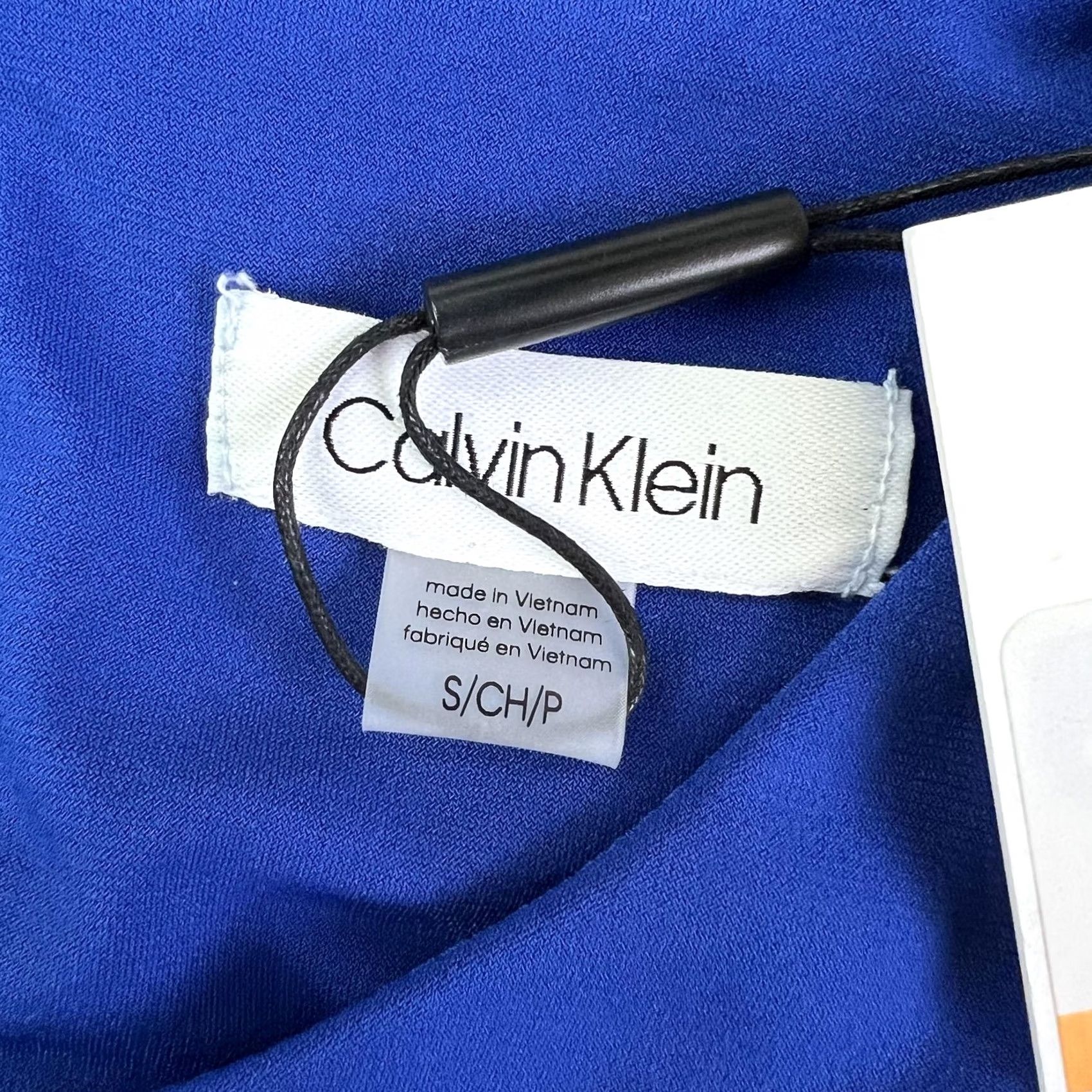 Calvin Klein Calvin Klein Tank Top Womens Small Blue V Neck Chain Detail Sleeveless Stretch Size S / US 4 / IT 40 - 4 Thumbnail
