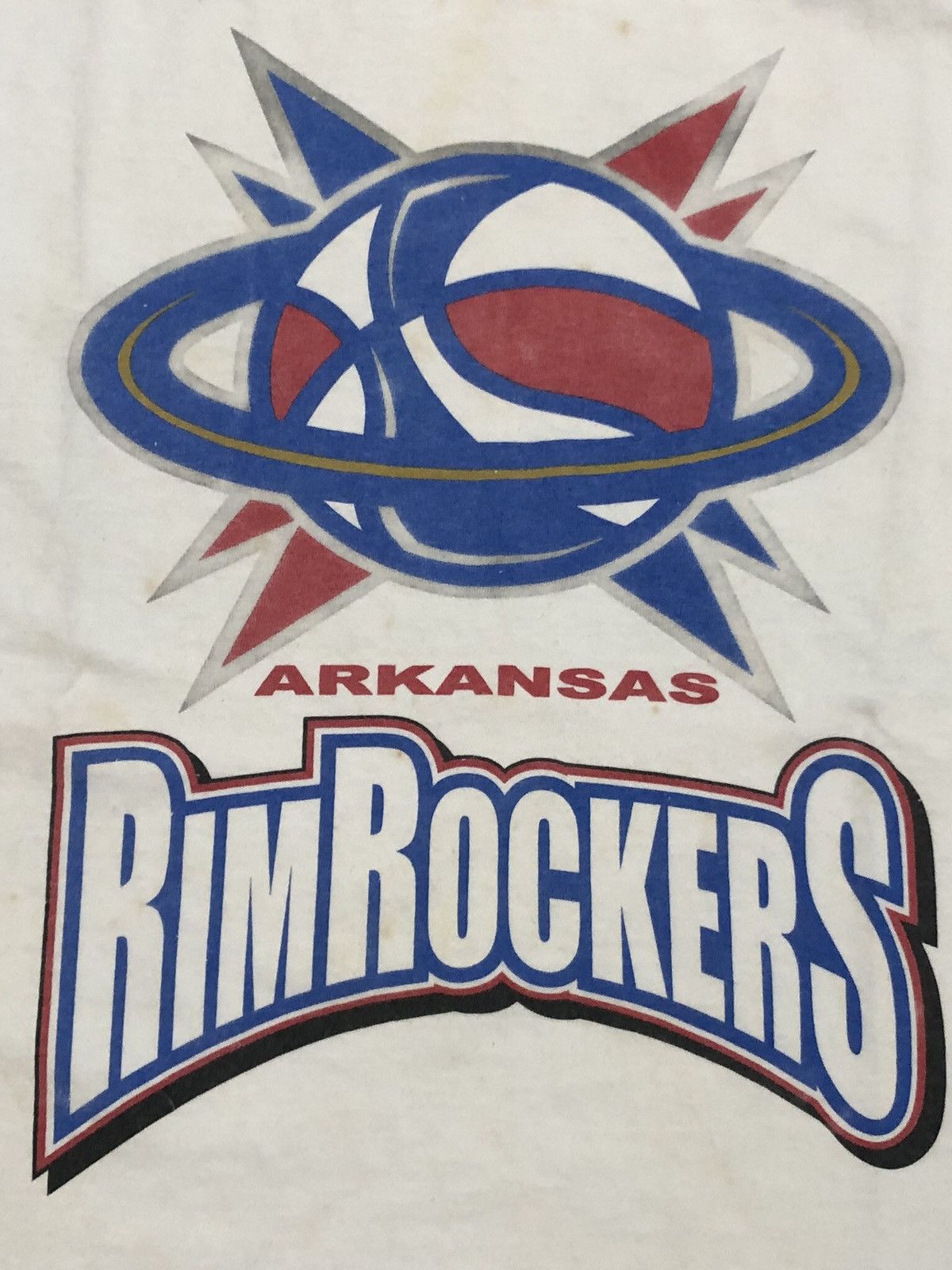 Vintage Y2K Arkansas RimRockers SemiPro Basketball Tee Size US M / EU 48-50 / 2 - 3 Thumbnail